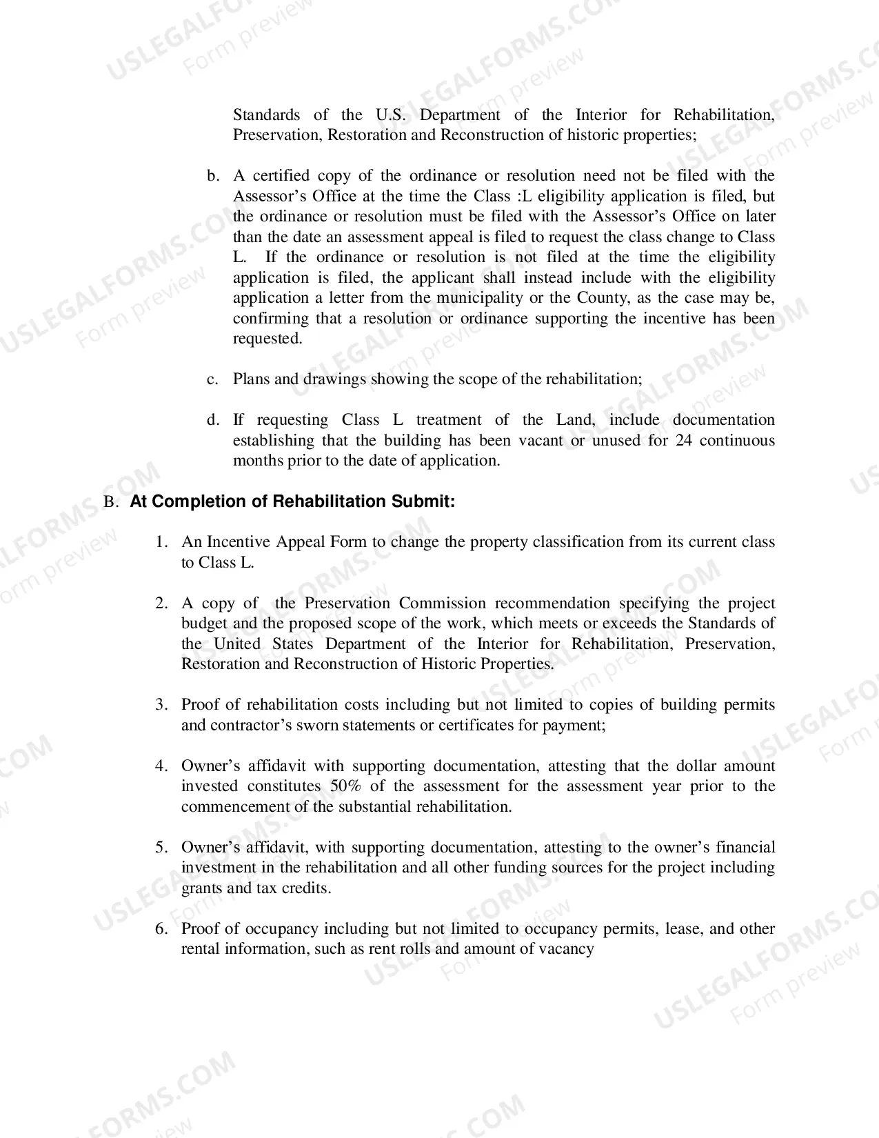 Preview Class L application Instructions