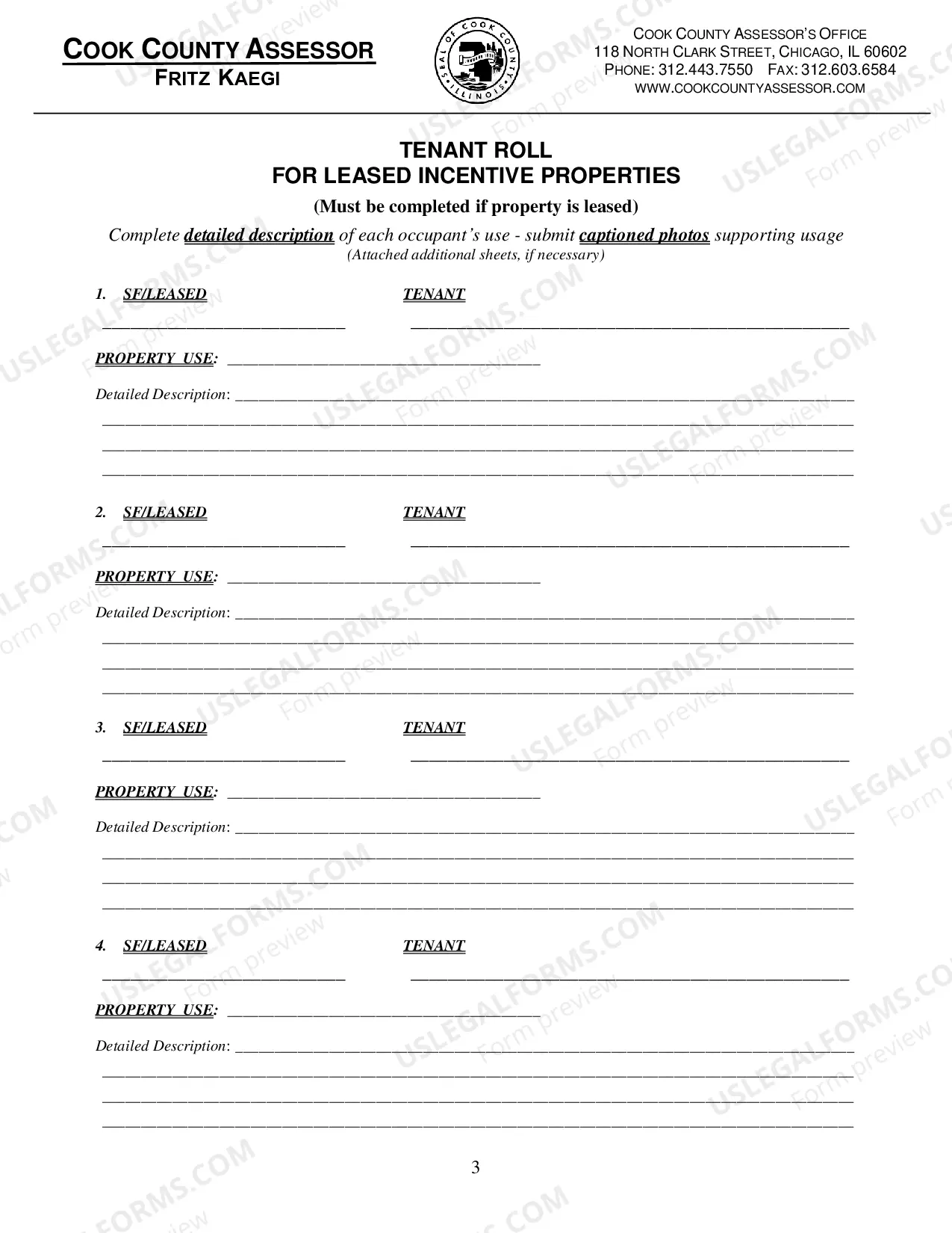 Preview Triennial affidavit for Incentive Properties