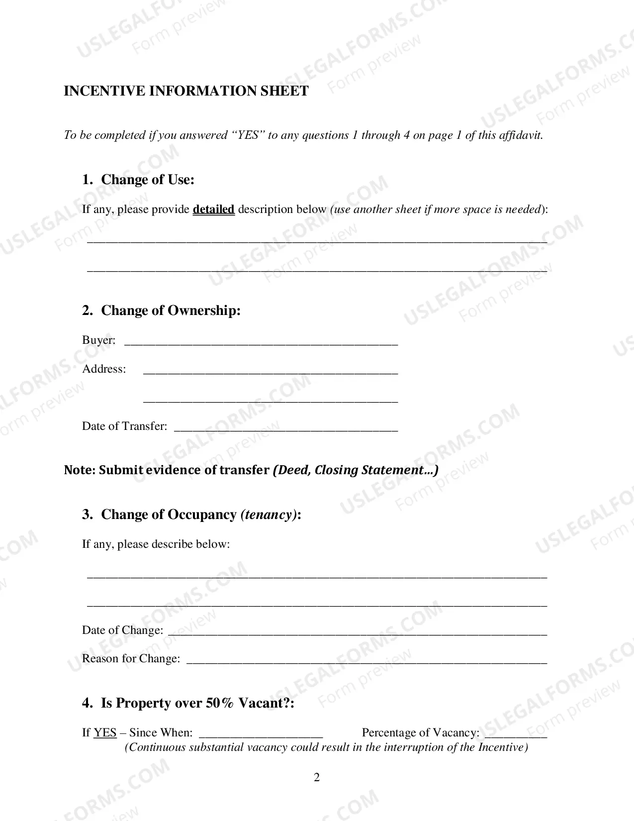 Preview 2017 annual affidavit for Incentive Properties