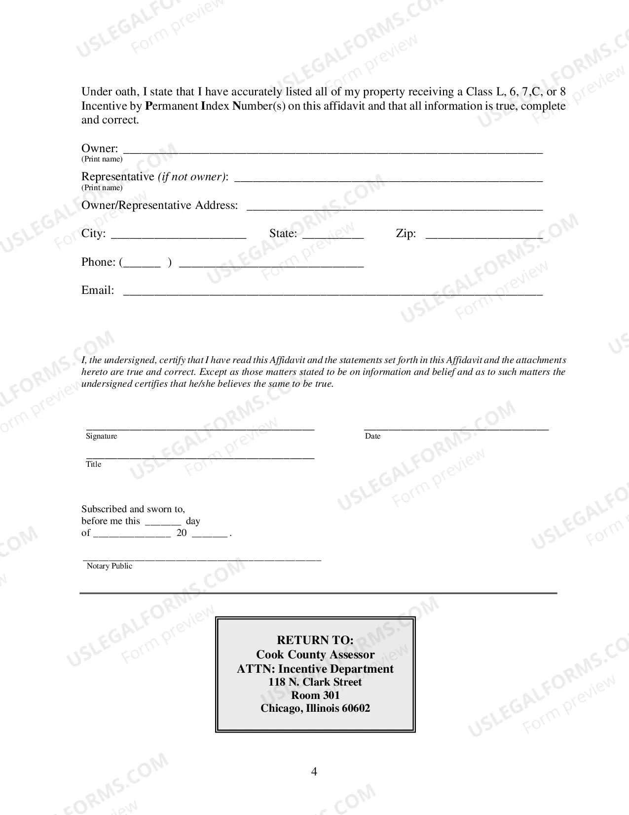 Preview 2017 annual affidavit for Incentive Properties