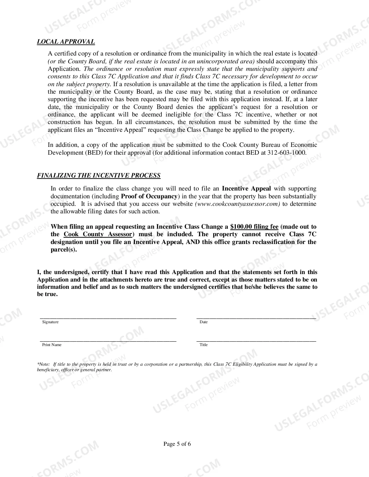 Preview CLaSS 7C ELIGIBILITY aPPLICaTION