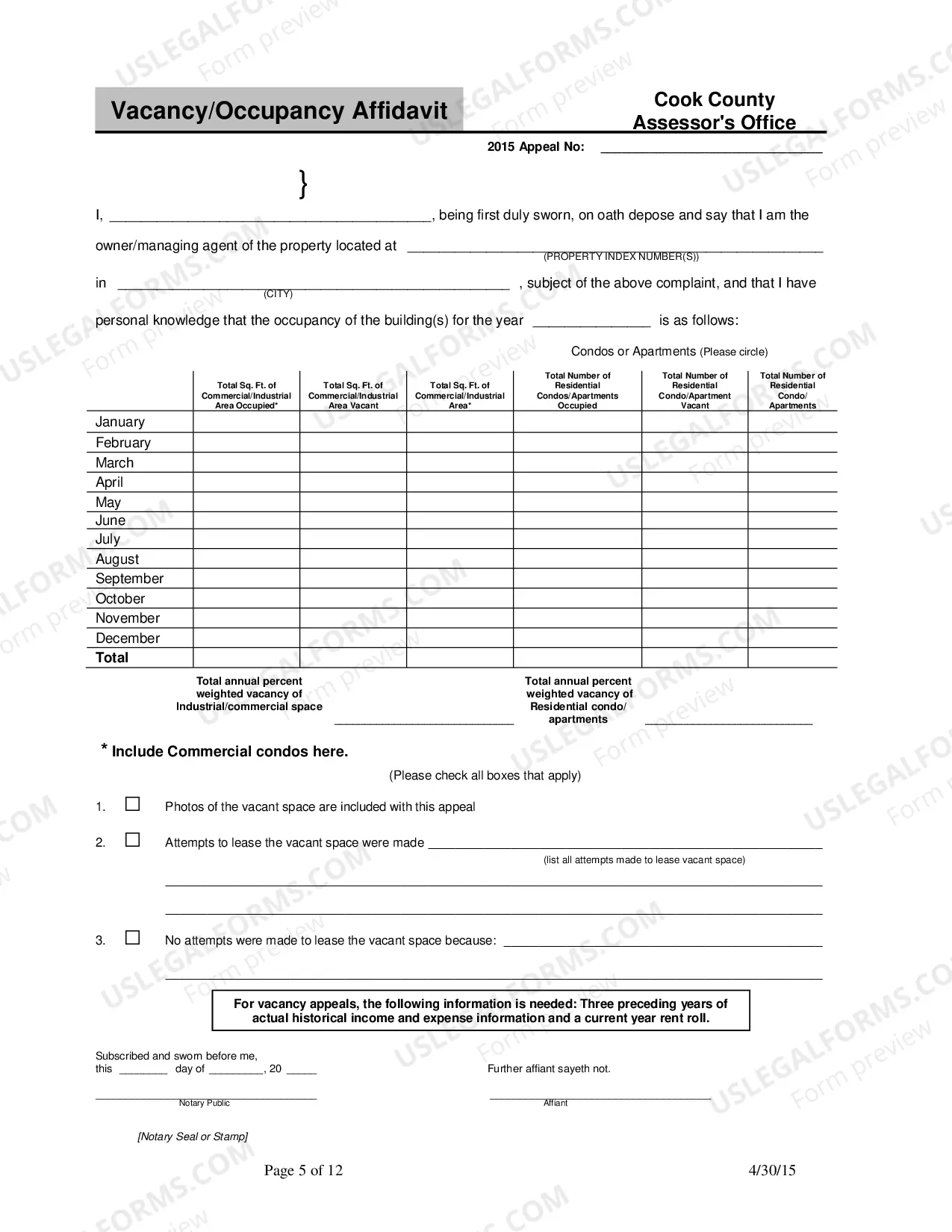 Preview Class 9 affidavit (2015)