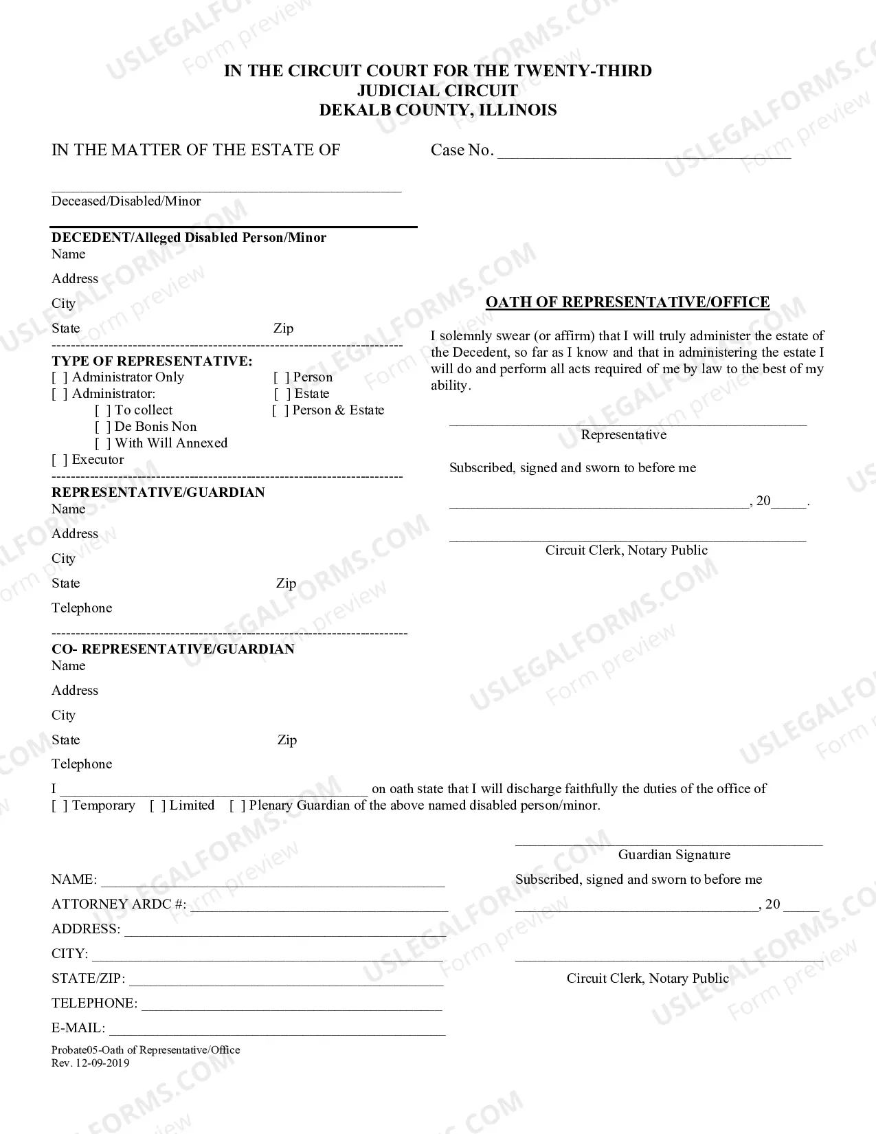 Preview Probate-Deceased Packet