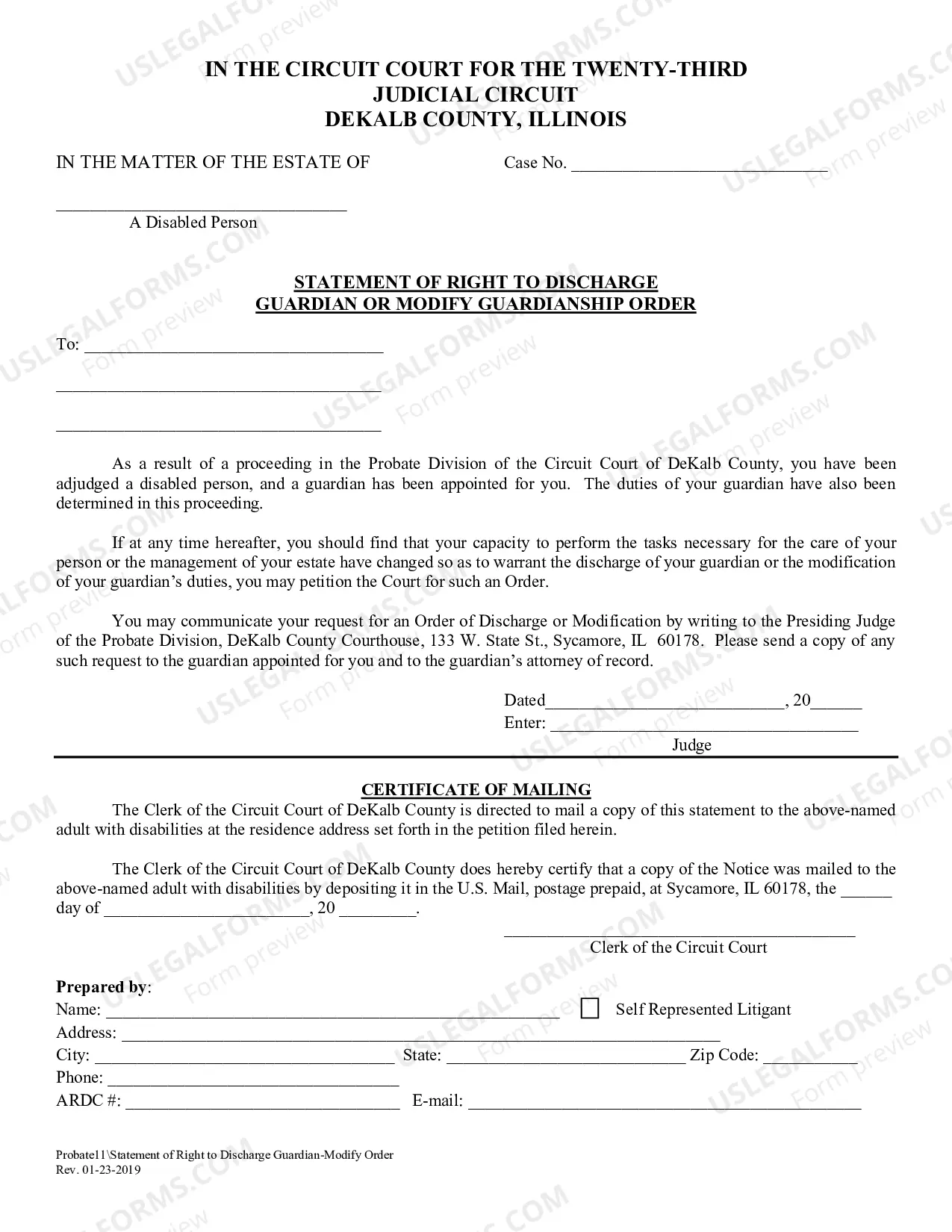Preview Probate-Disabled adult Packet