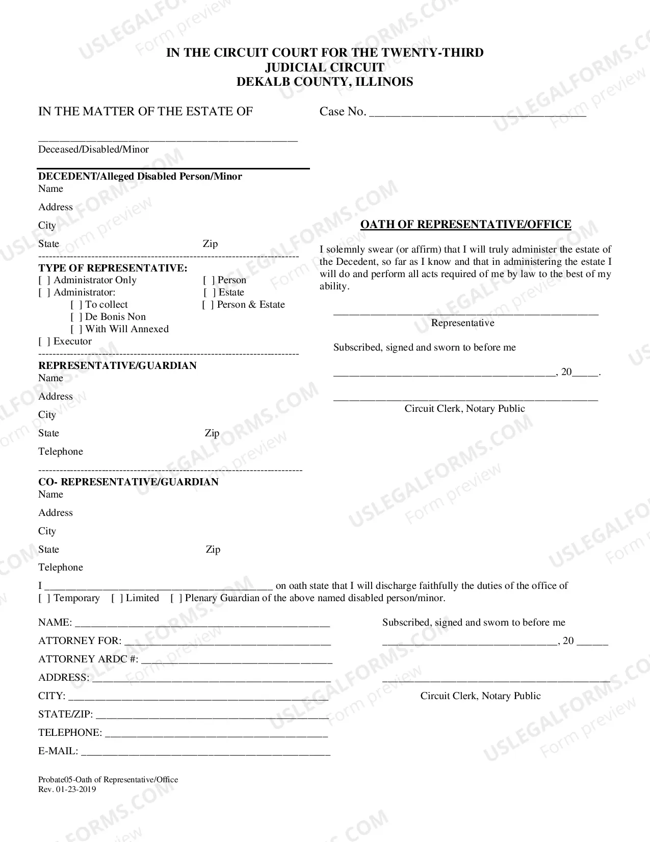 Preview Probate-Disabled adult Packet