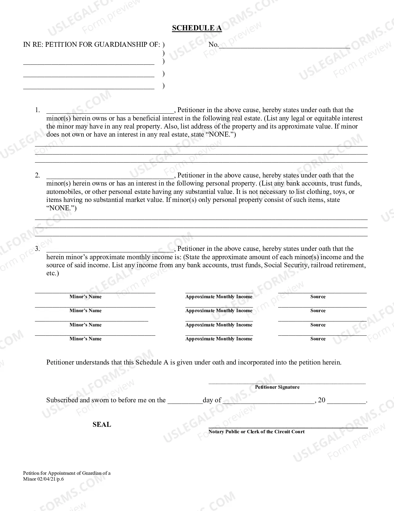 Preview Probate-Minor Packet