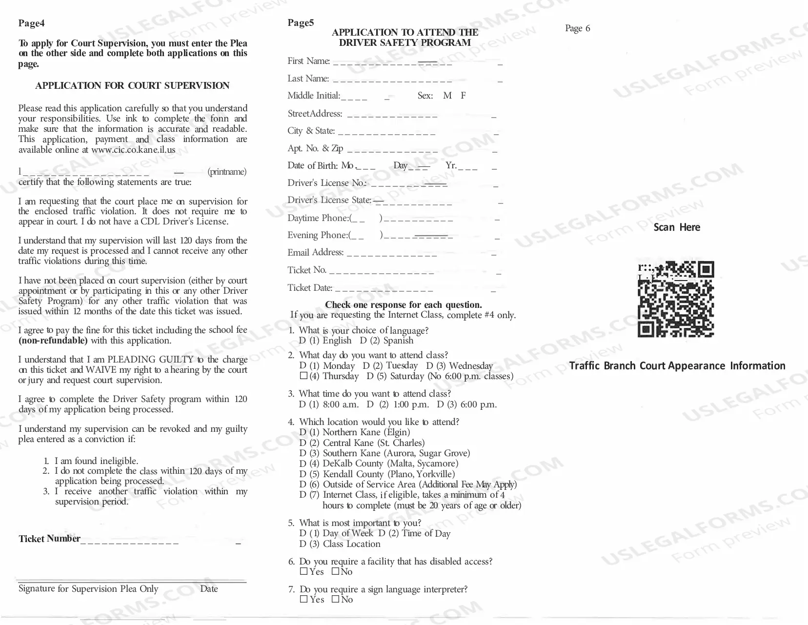 Preview Traffic School Information