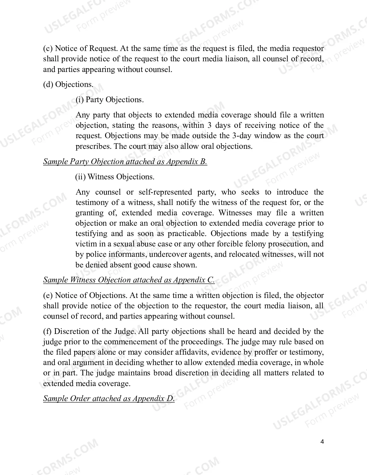 Preview Extended Media Coverage-Guidance for Camera Operators