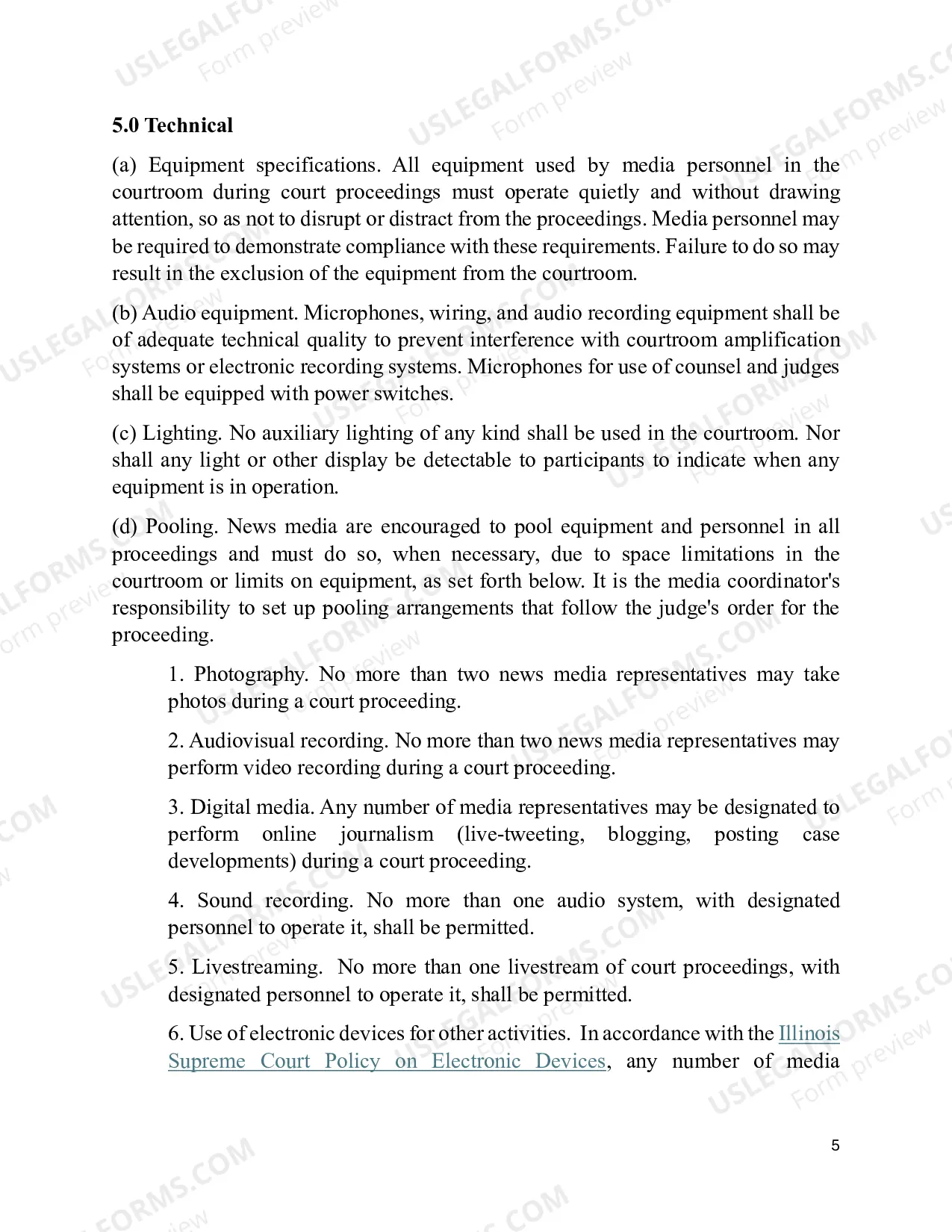 Preview Extended Media Coverage-Guidance for Camera Operators