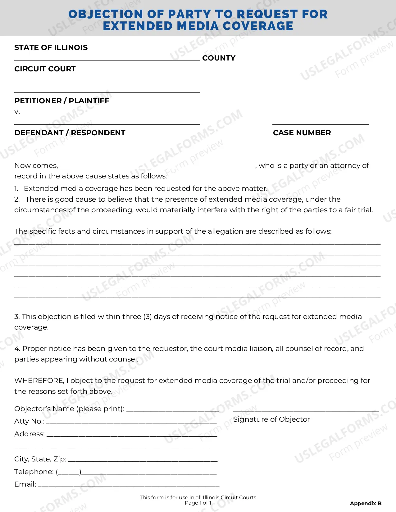 Preview Extended Media Coverage Packet