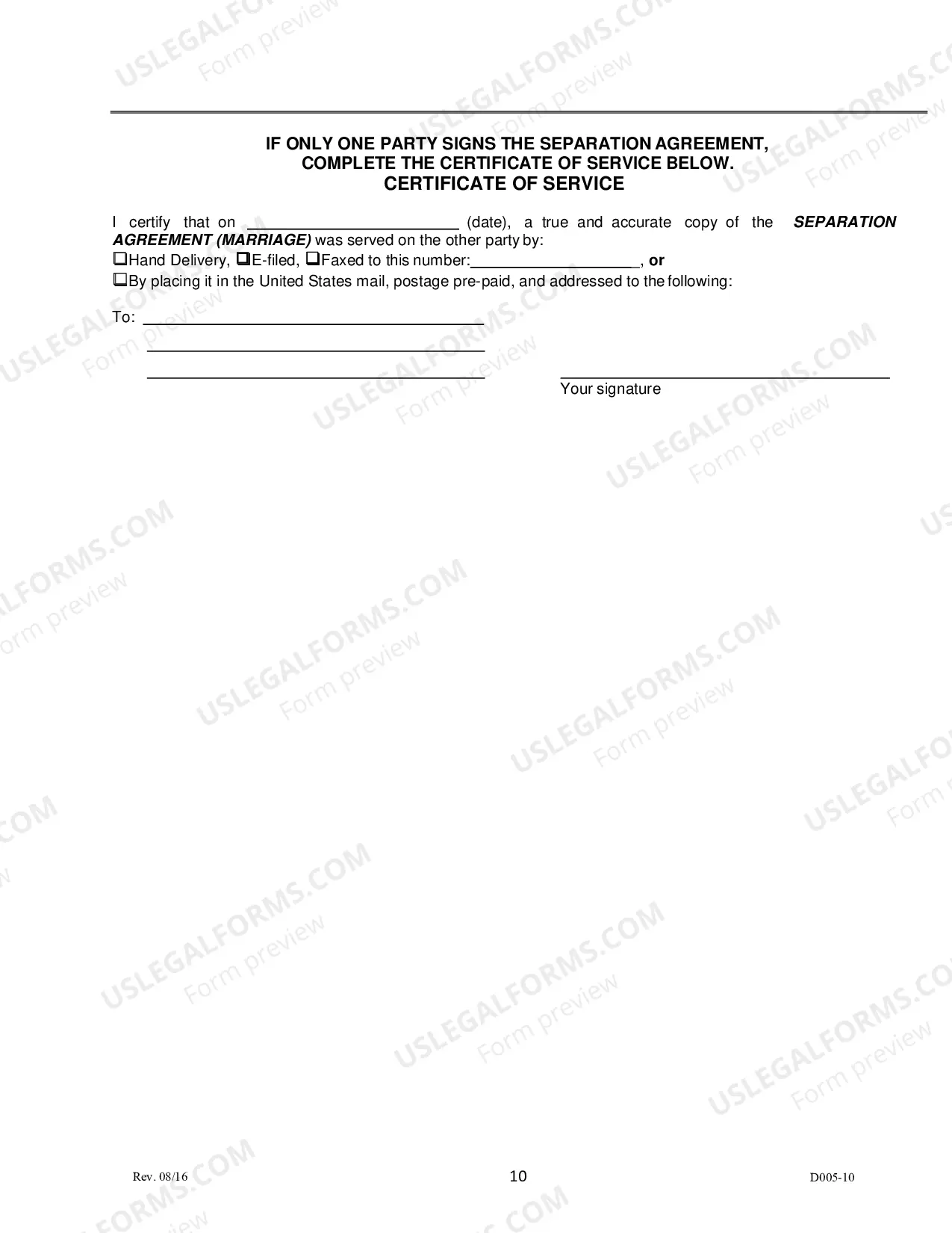 Preview Marital/Civil Union Settlement - Divorce