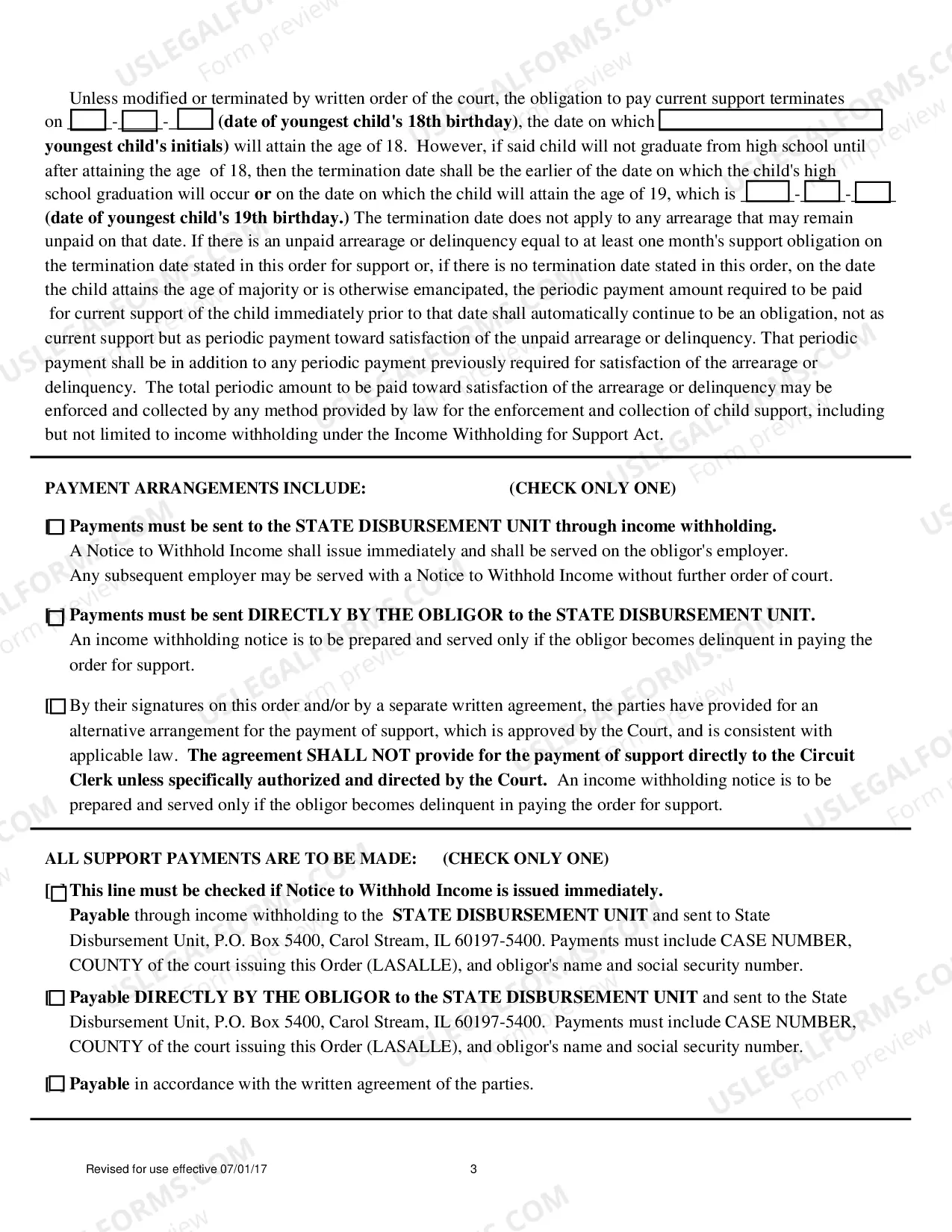 Preview Uniform Order for Support - 2017