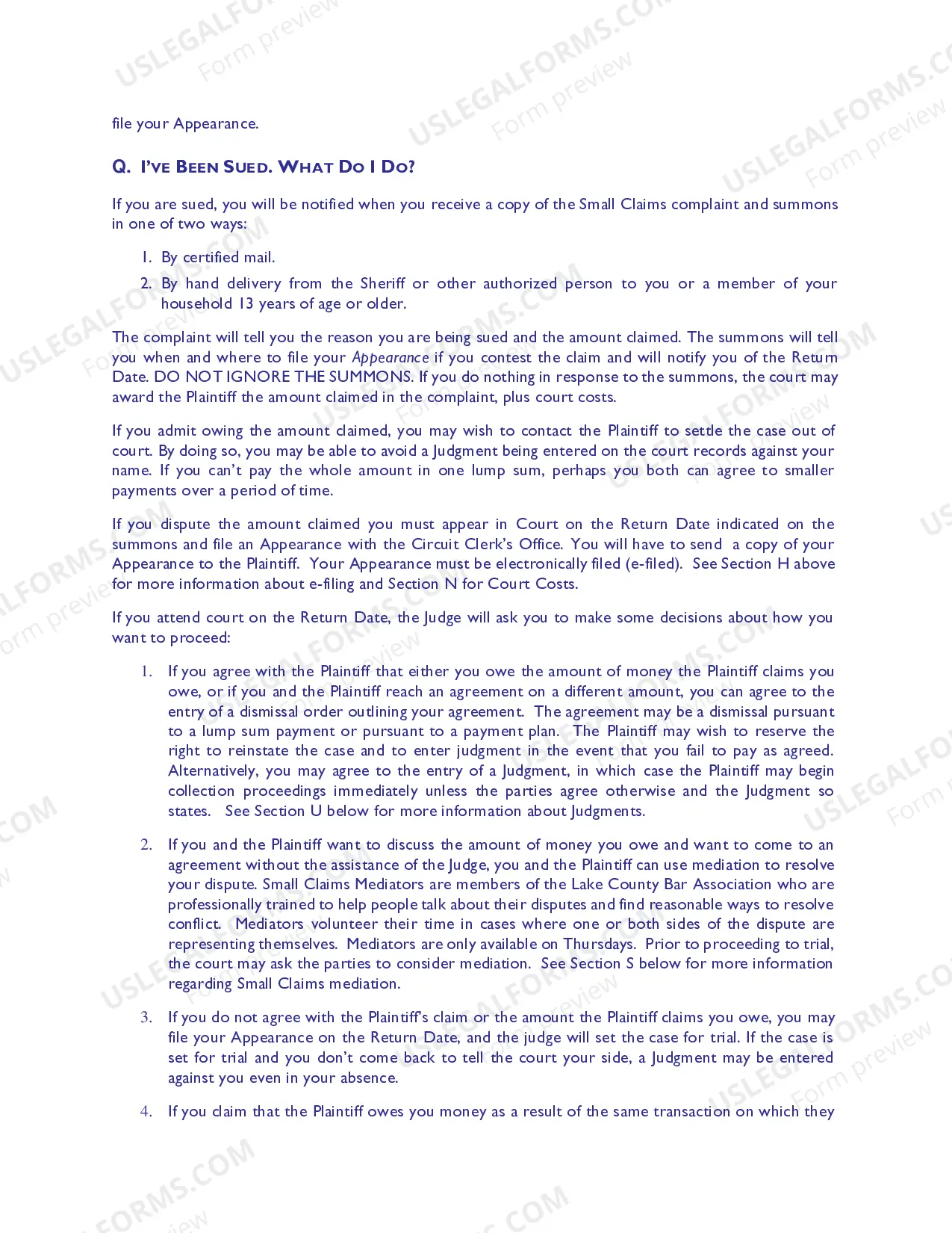 Preview Small Claims Guide