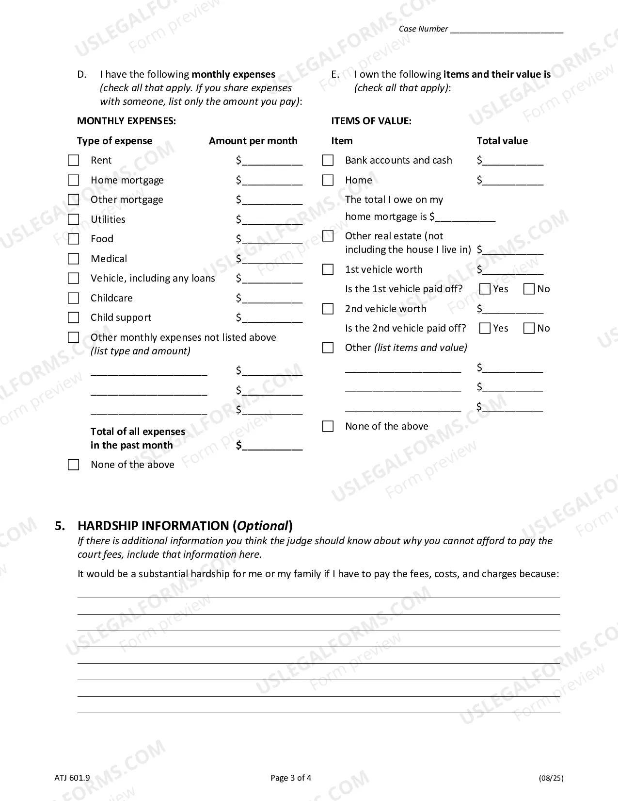 Preview Fee Waiver-APPlication