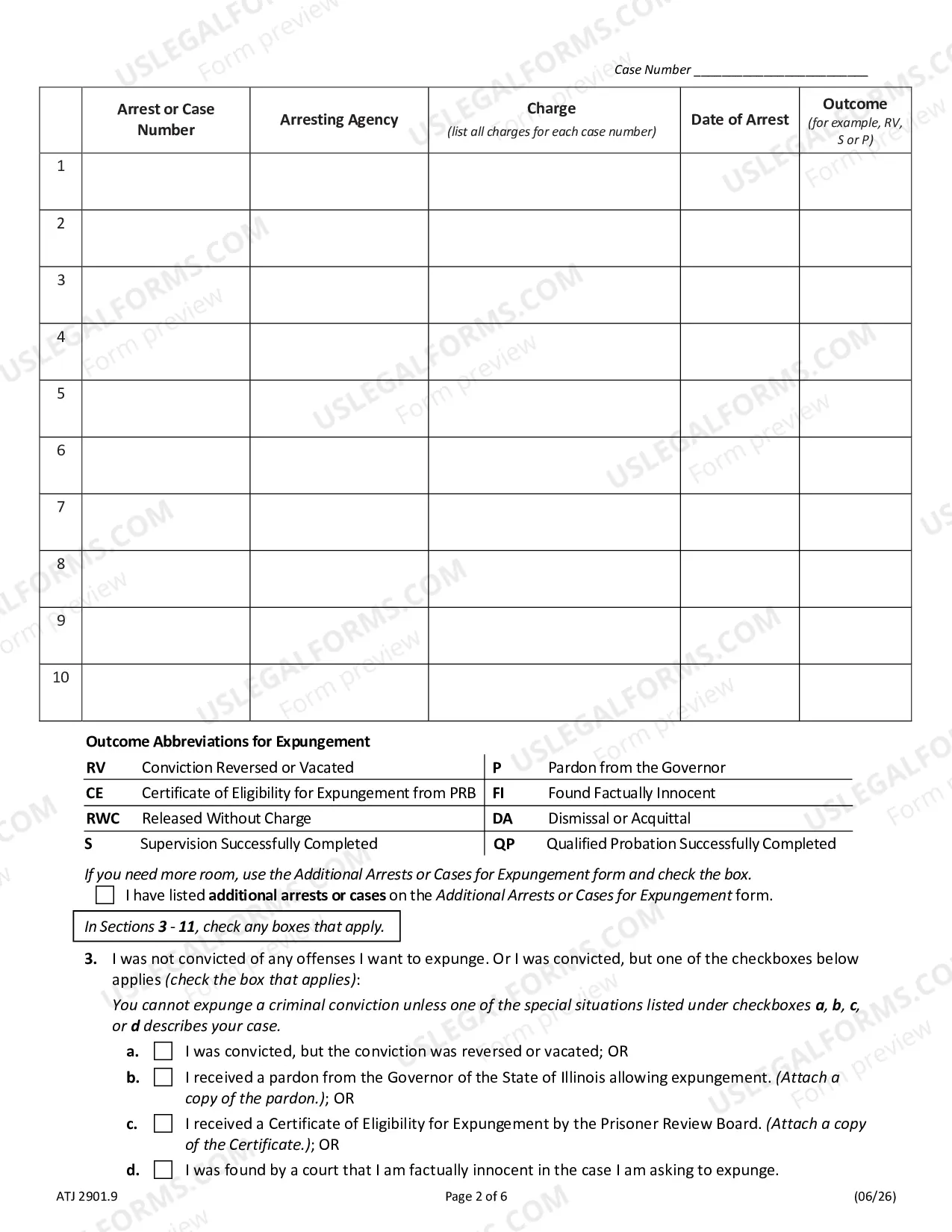 Preview Request to Expunge & Impound Criminal Records (SCa)