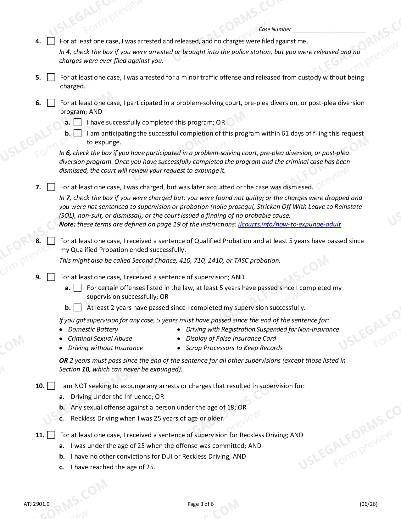 Preview Request to Expunge & Impound Criminal Records (SCa)