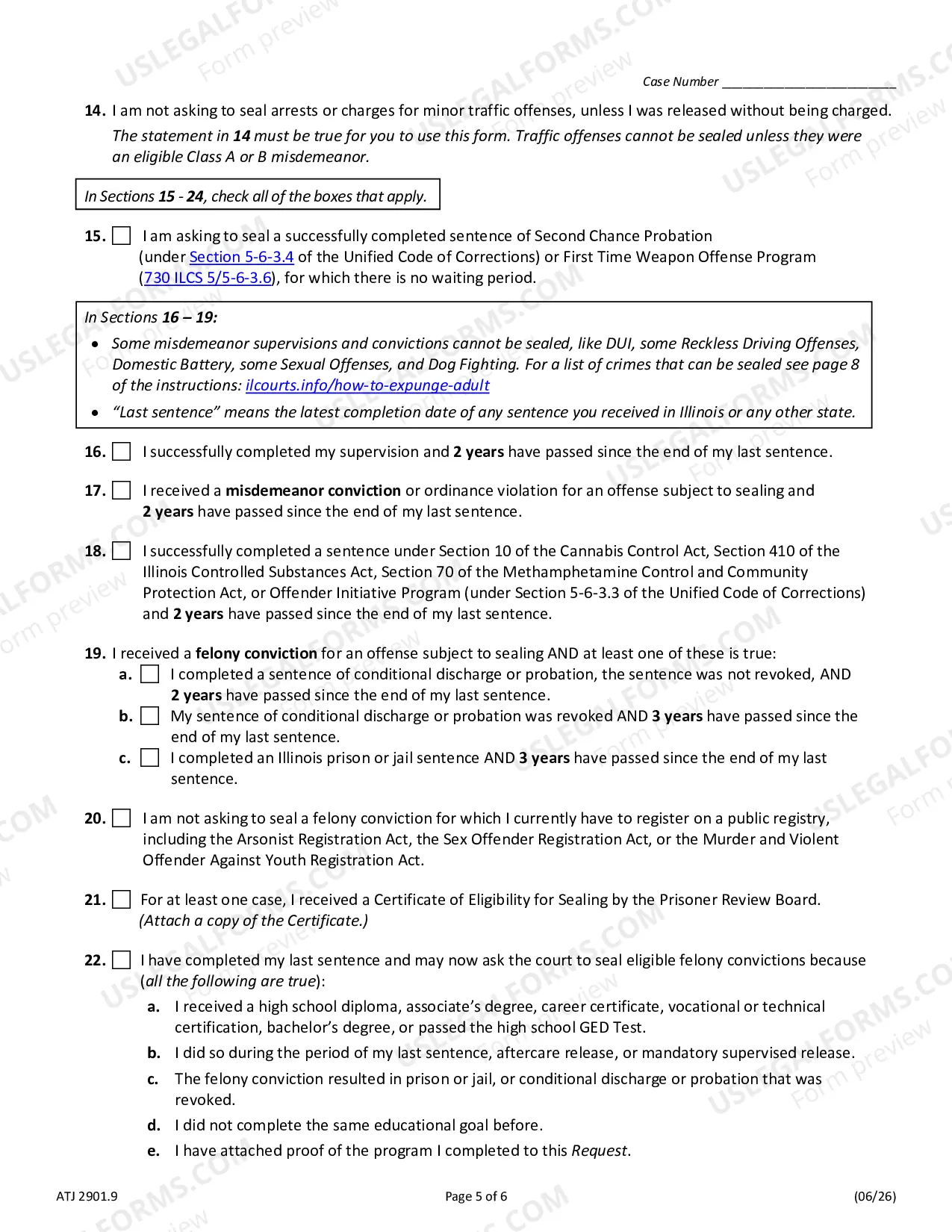 Preview Request to Expunge & Impound Criminal Records (SCa)