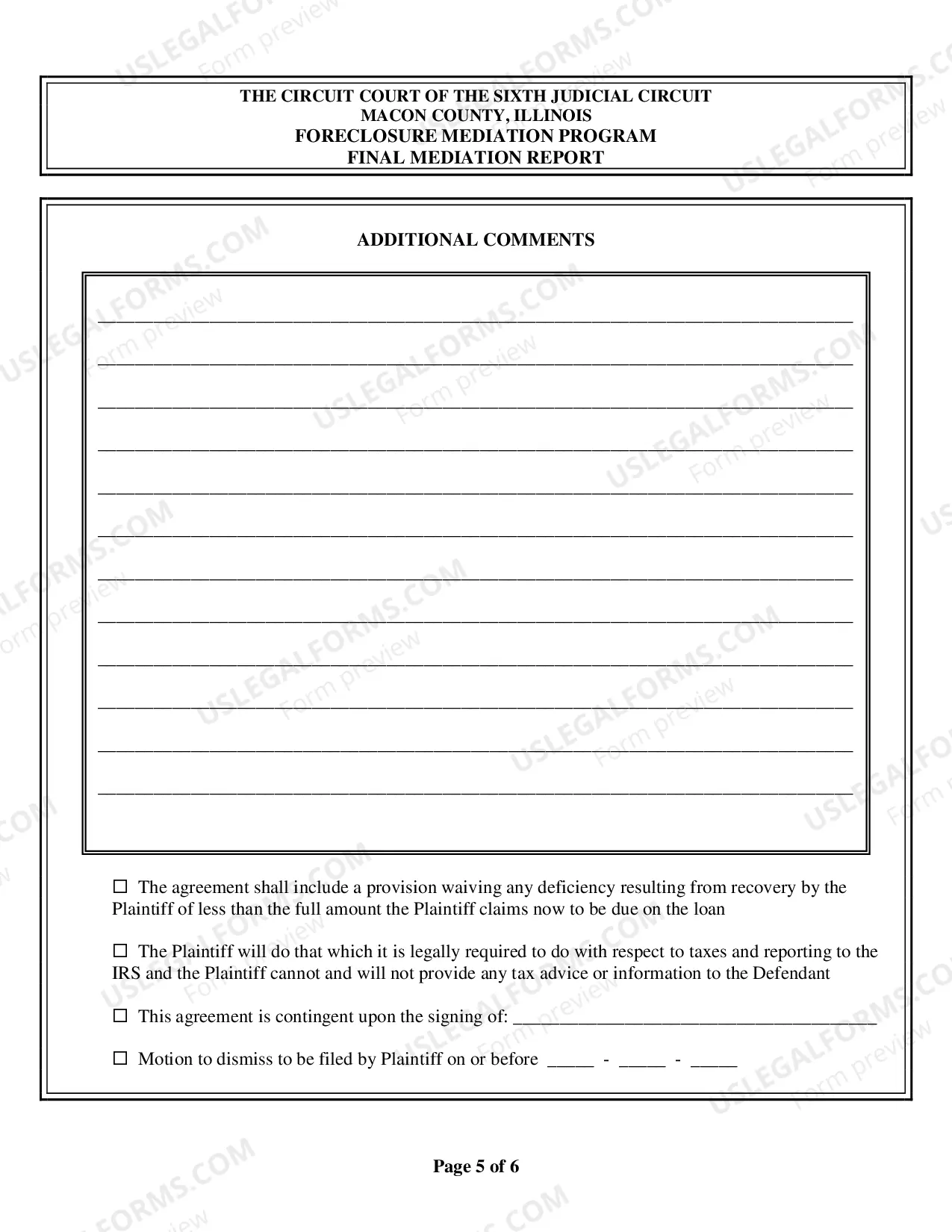 Preview Final Mediation Report