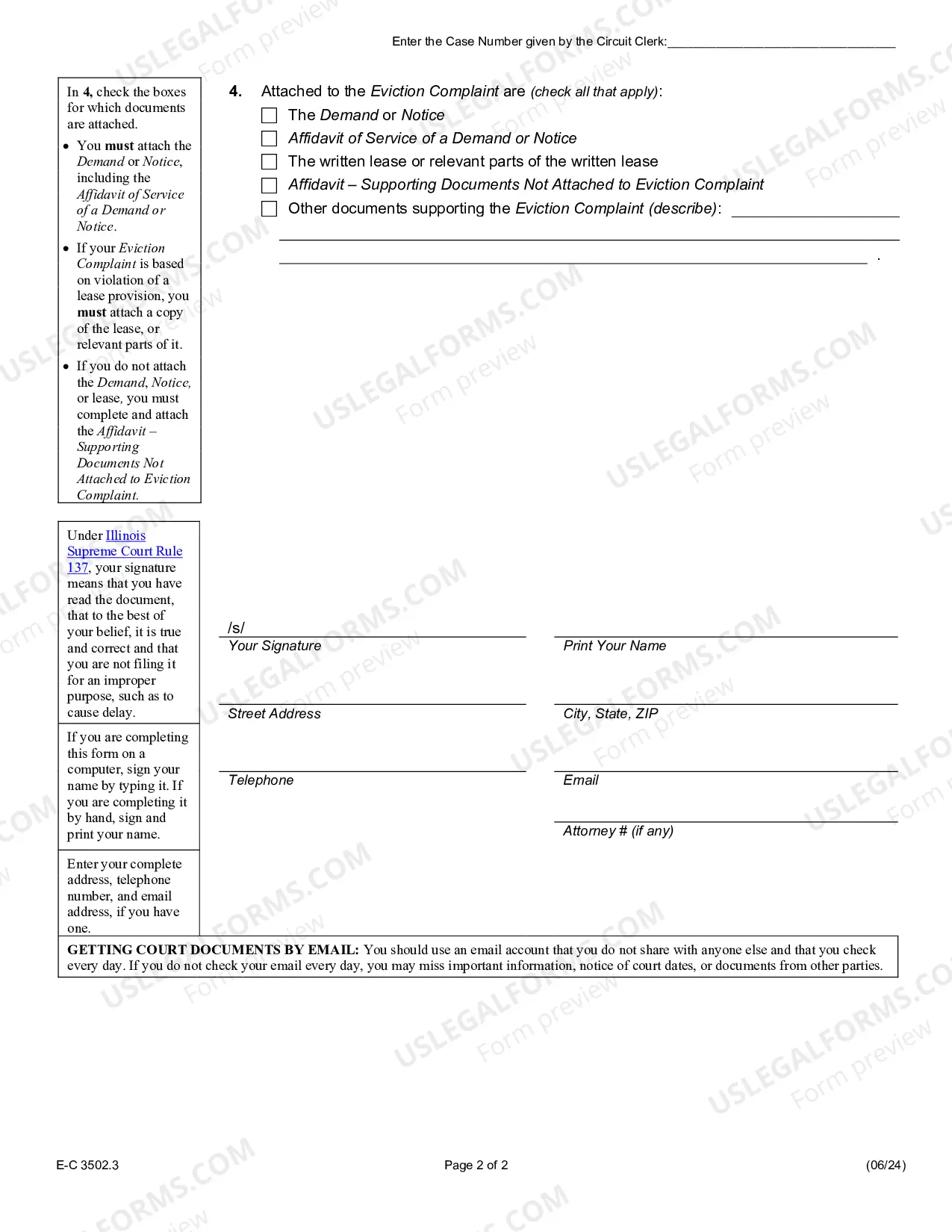 Preview Eviction - Forcible Entry and Detainer Complaint