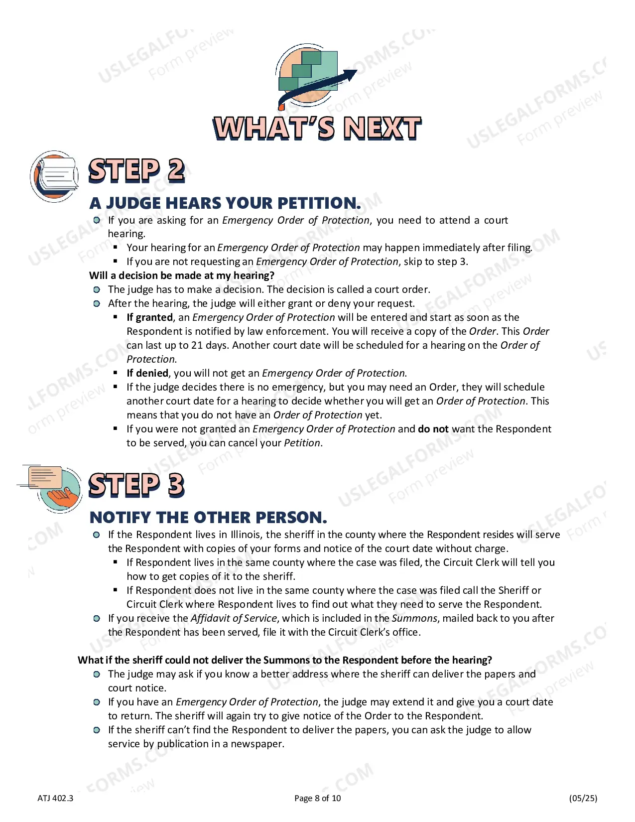 Preview Emergency Order of Protection