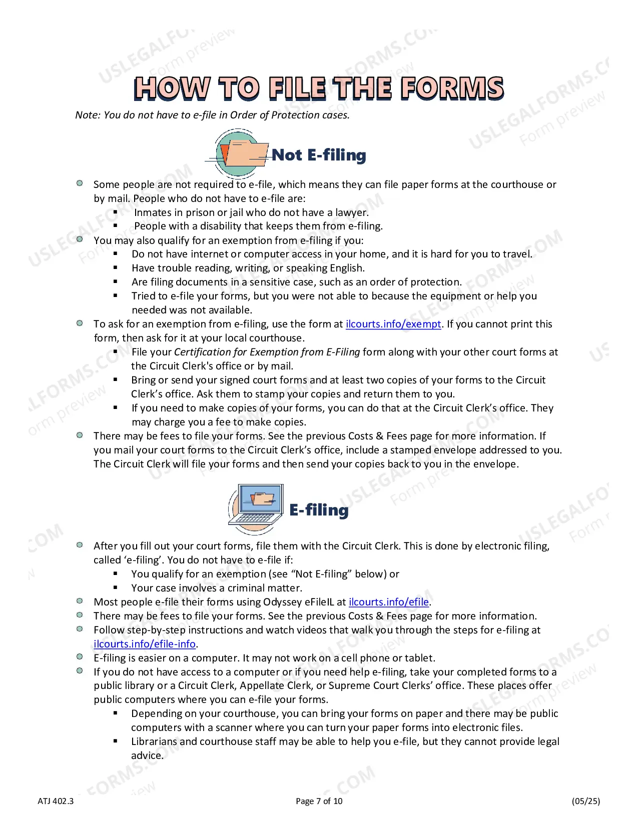 Preview Emergency Order of Protection