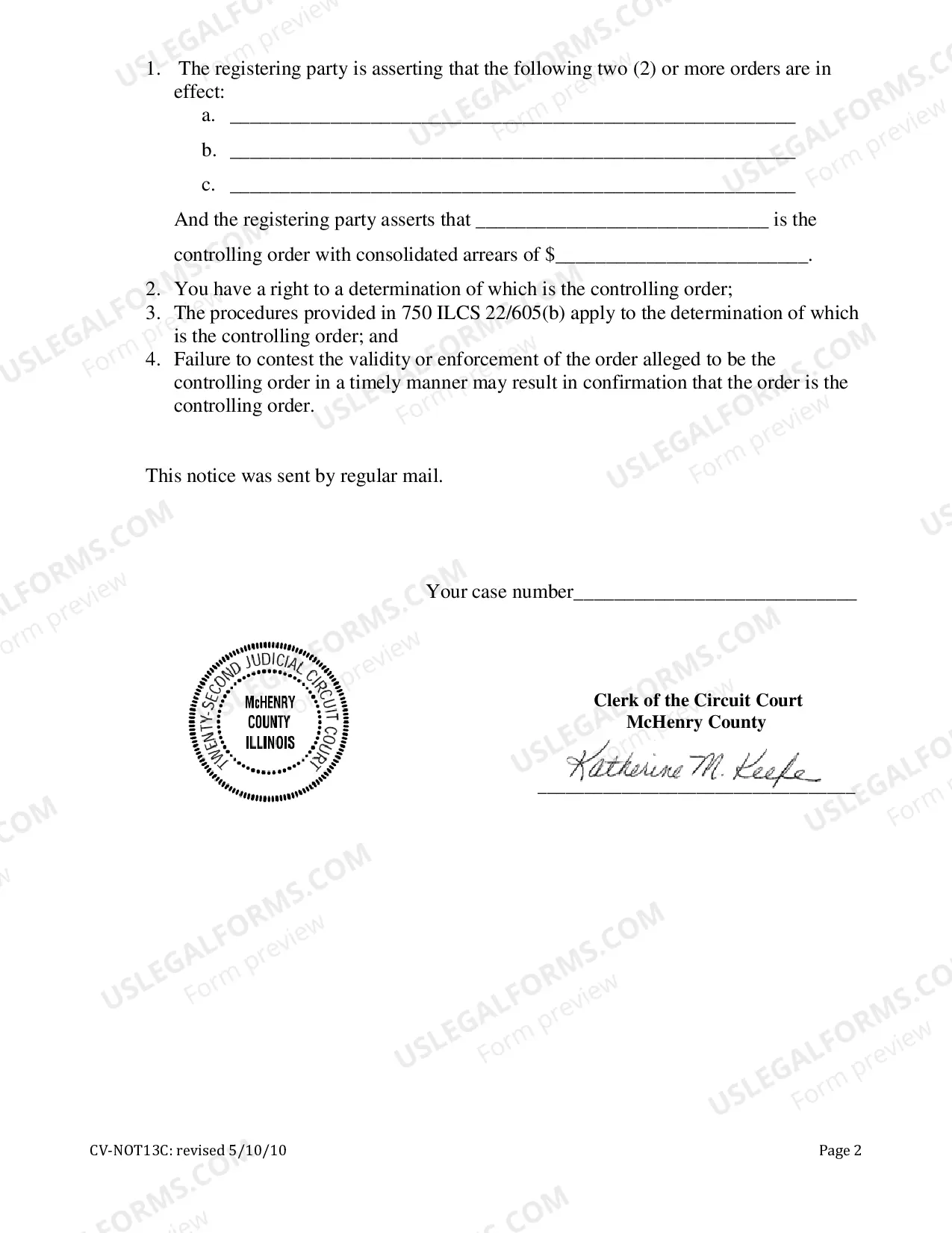 Preview Notice of Petition to Register Foreign Dissolution Order