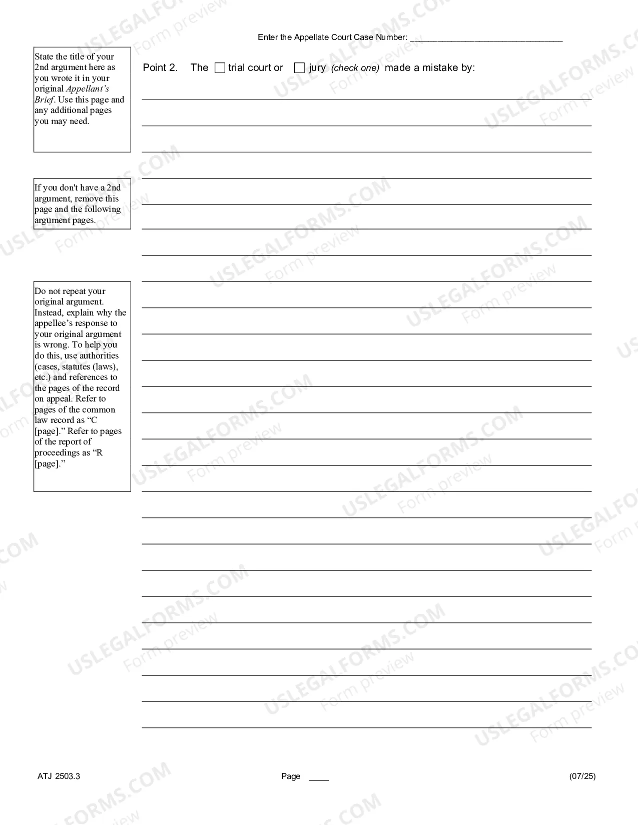 Preview Appellant's Reply Brief