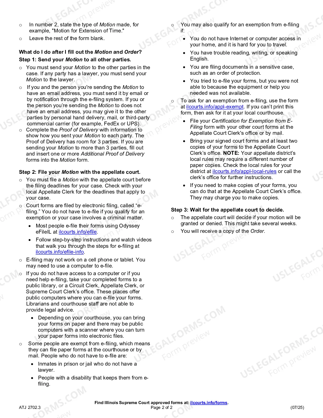 Preview How to File an appellate Motion