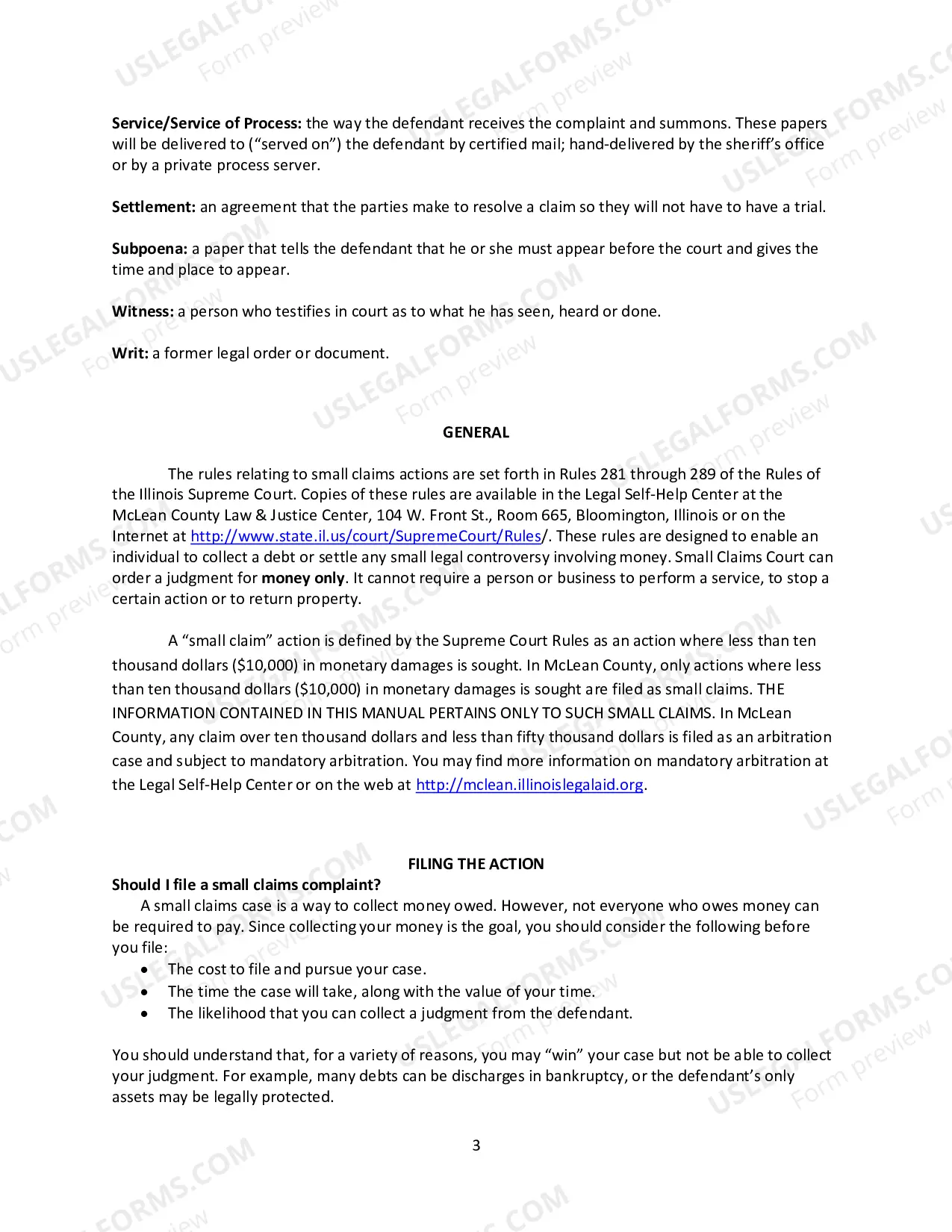 Preview Small Claims Manual