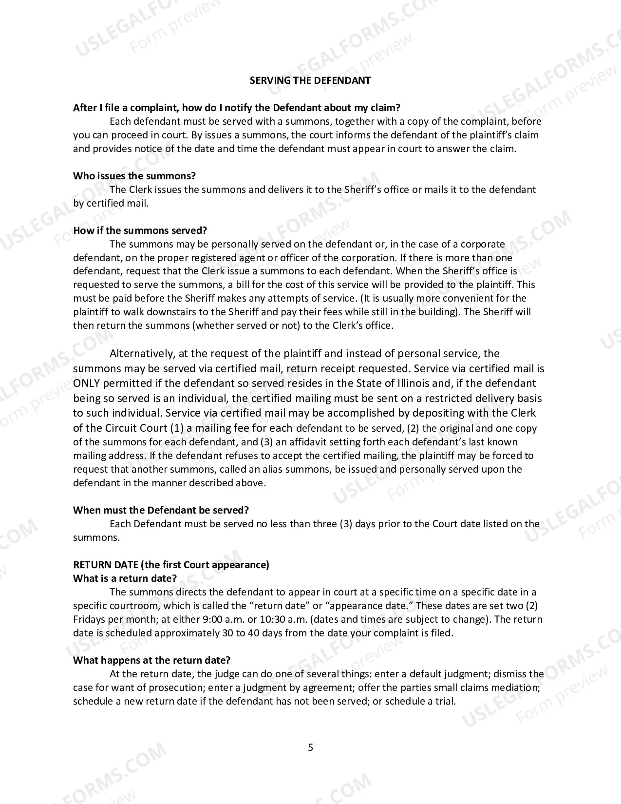 Preview Small Claims Manual