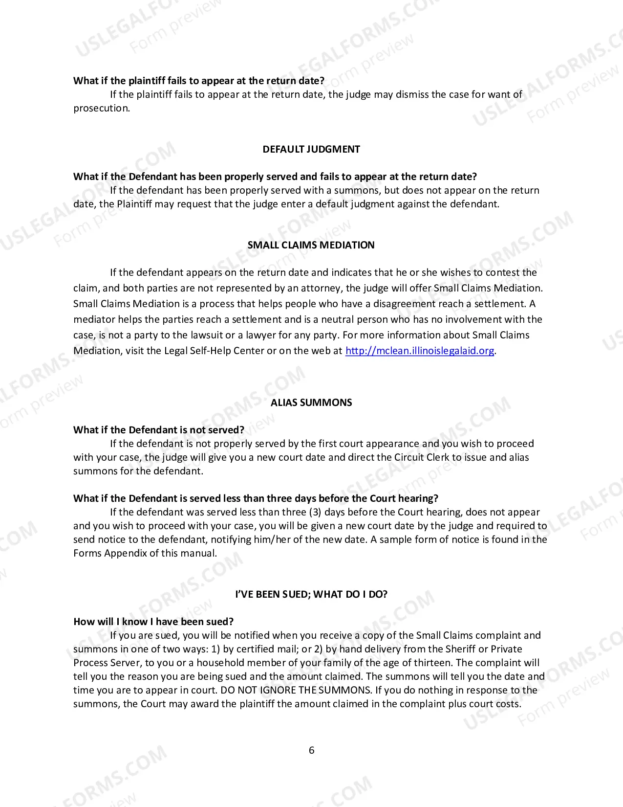 Preview Small Claims Manual