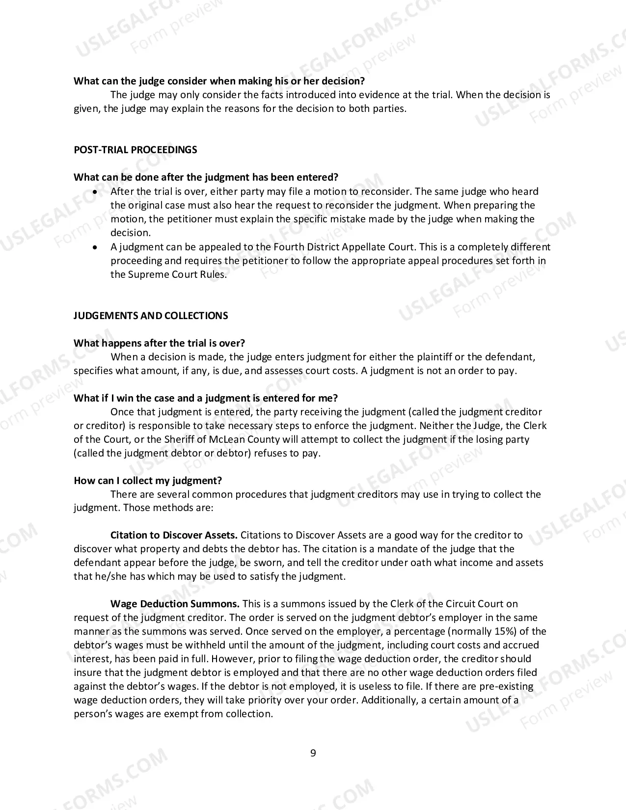 Preview Small Claims Manual