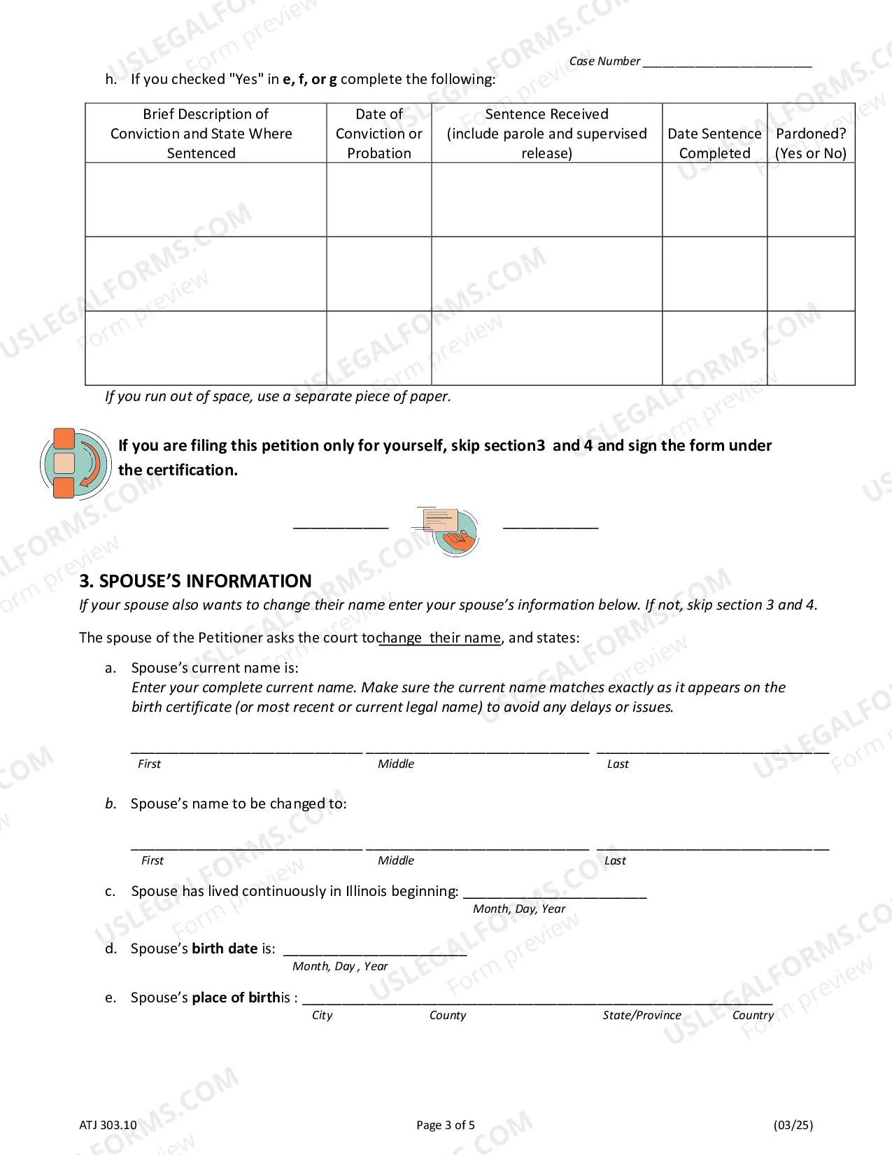 Preview Petition (Request) Name Change (adult)