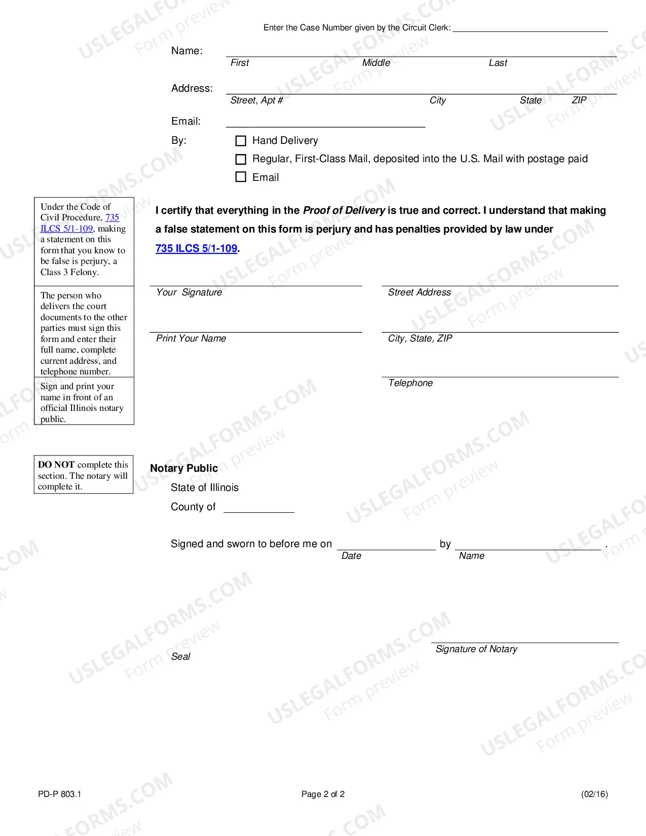 Preview Proof of Delivery