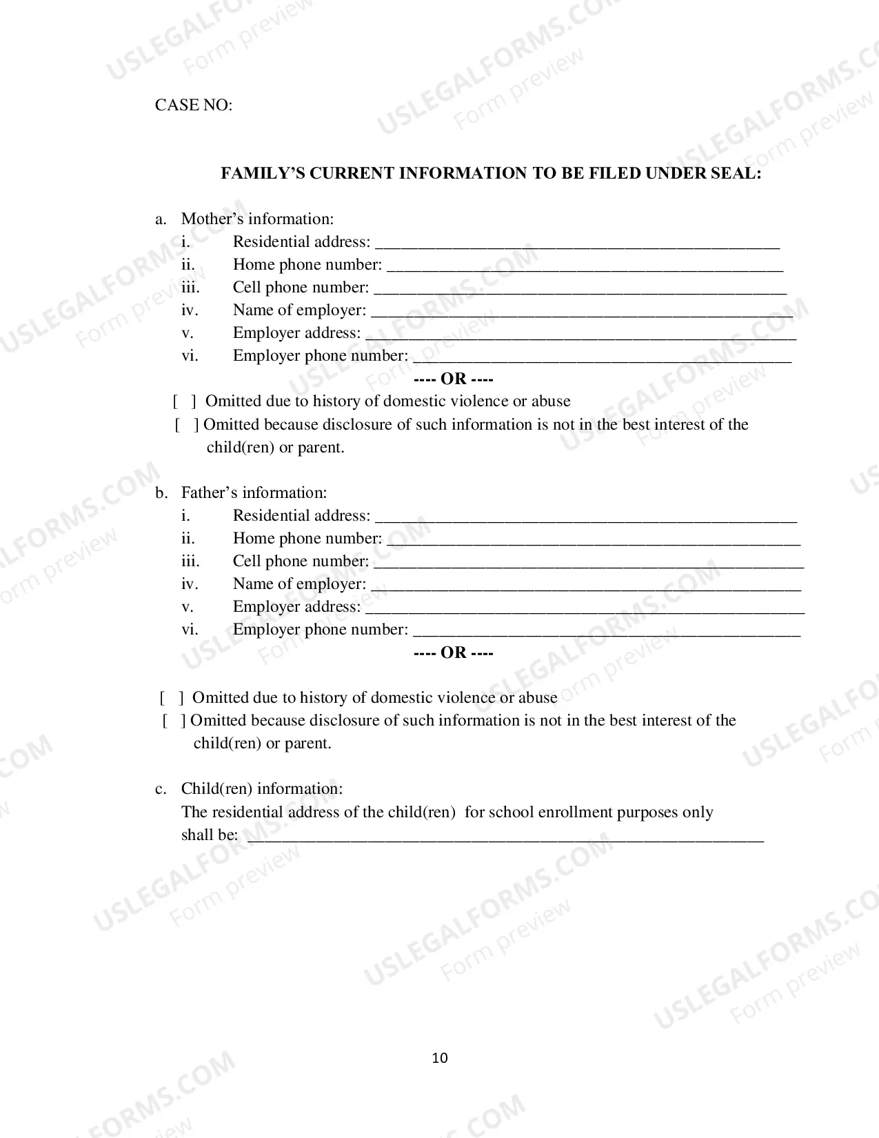 Preview Parenting Order