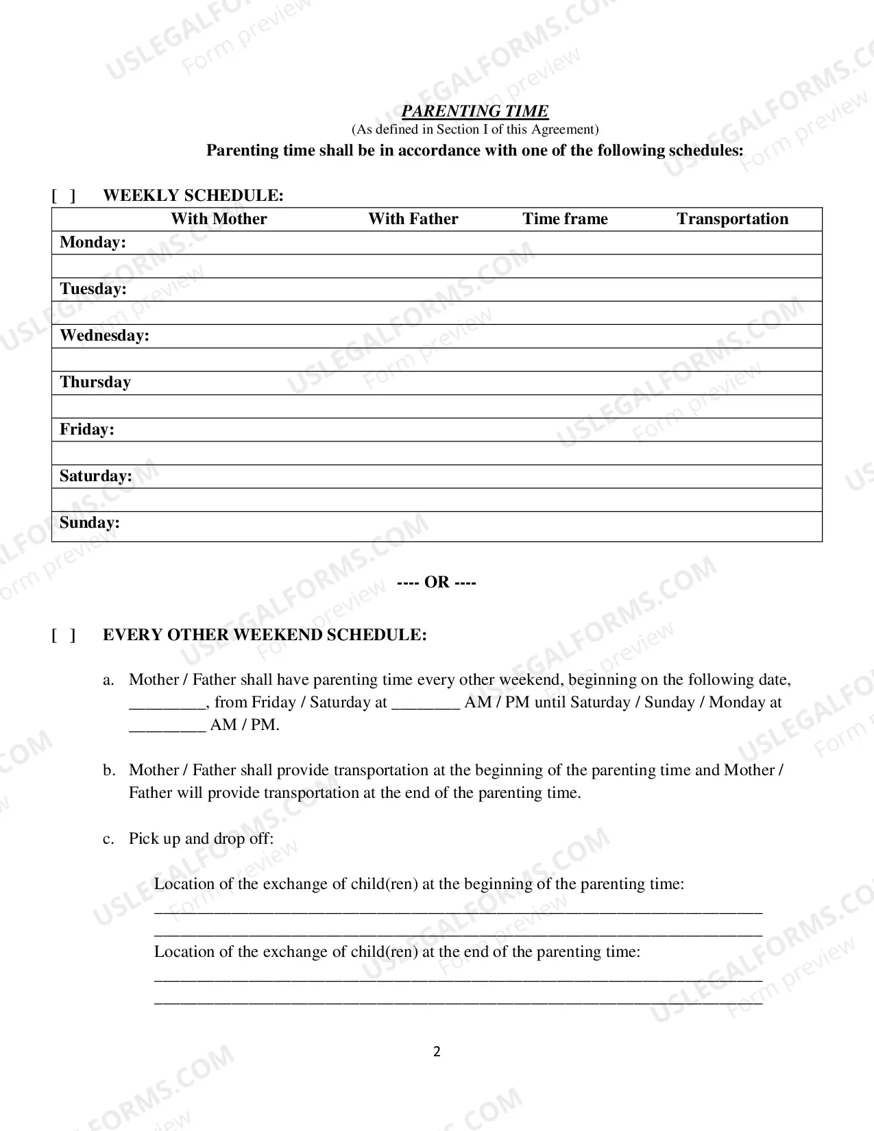 Preview Parenting Order