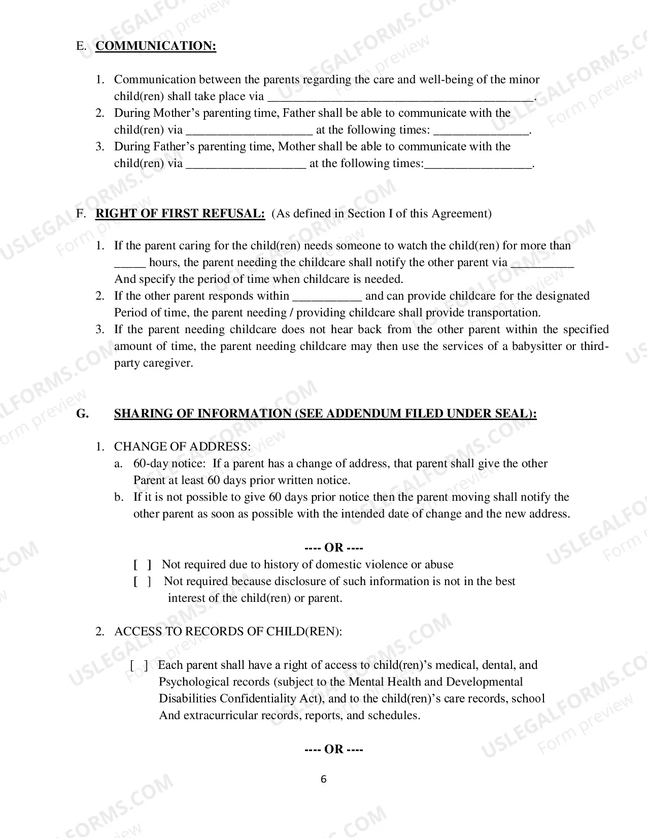 Preview Parenting Order