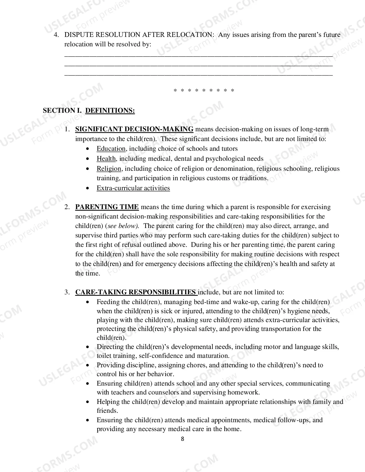 Preview Parenting Order