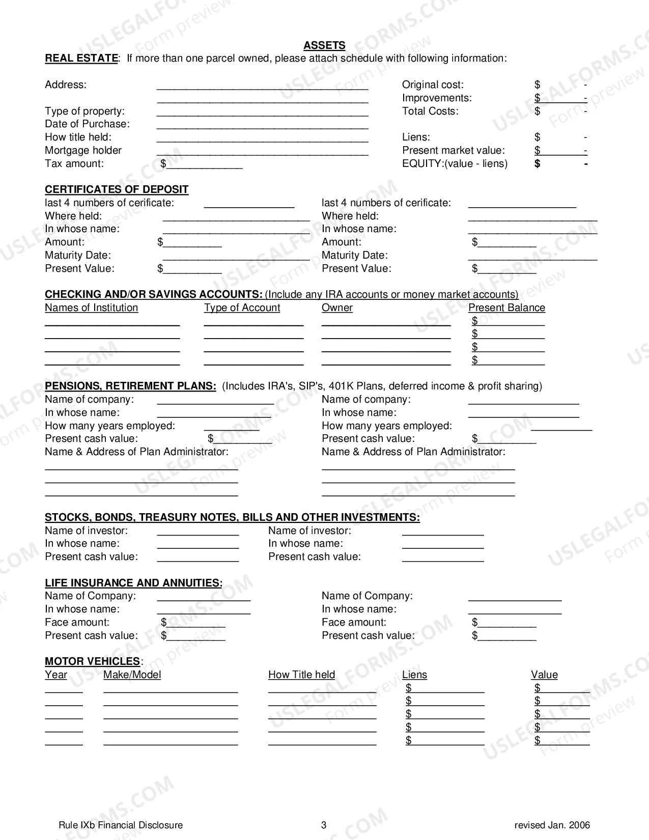 Preview Financial Disclosure
