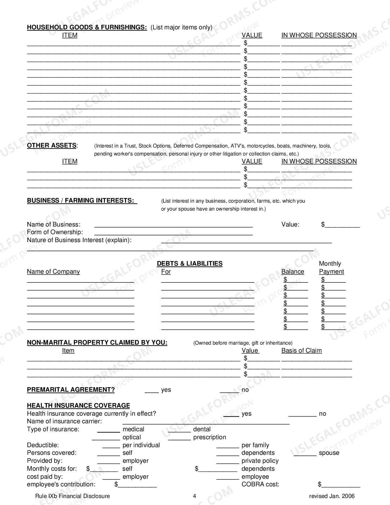 Preview Financial Disclosure