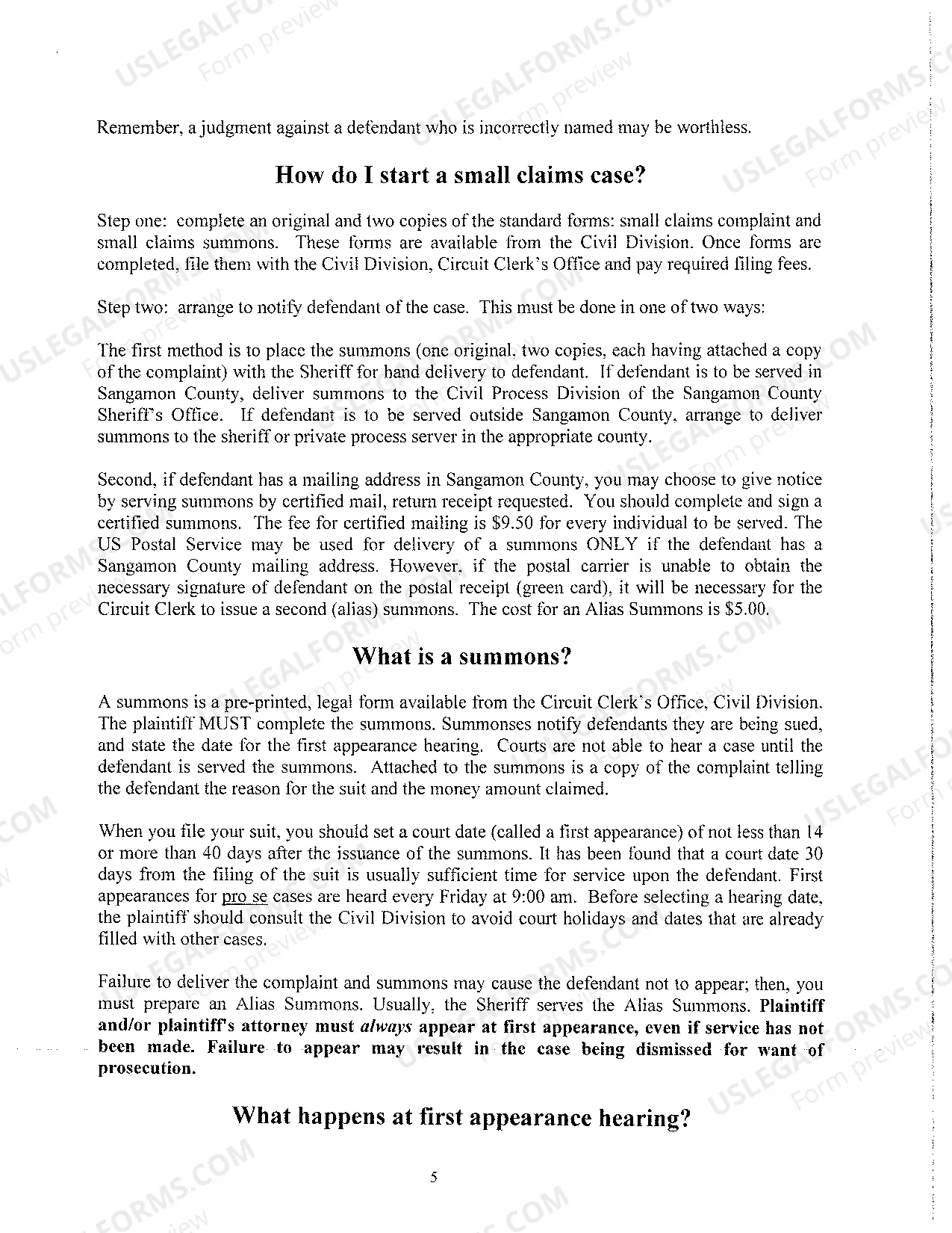 Preview Small Claims Manual