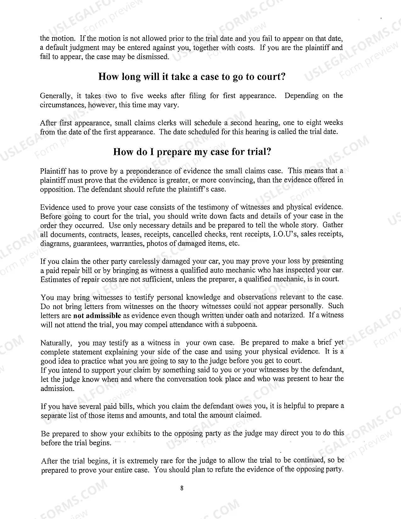Preview Small Claims Manual