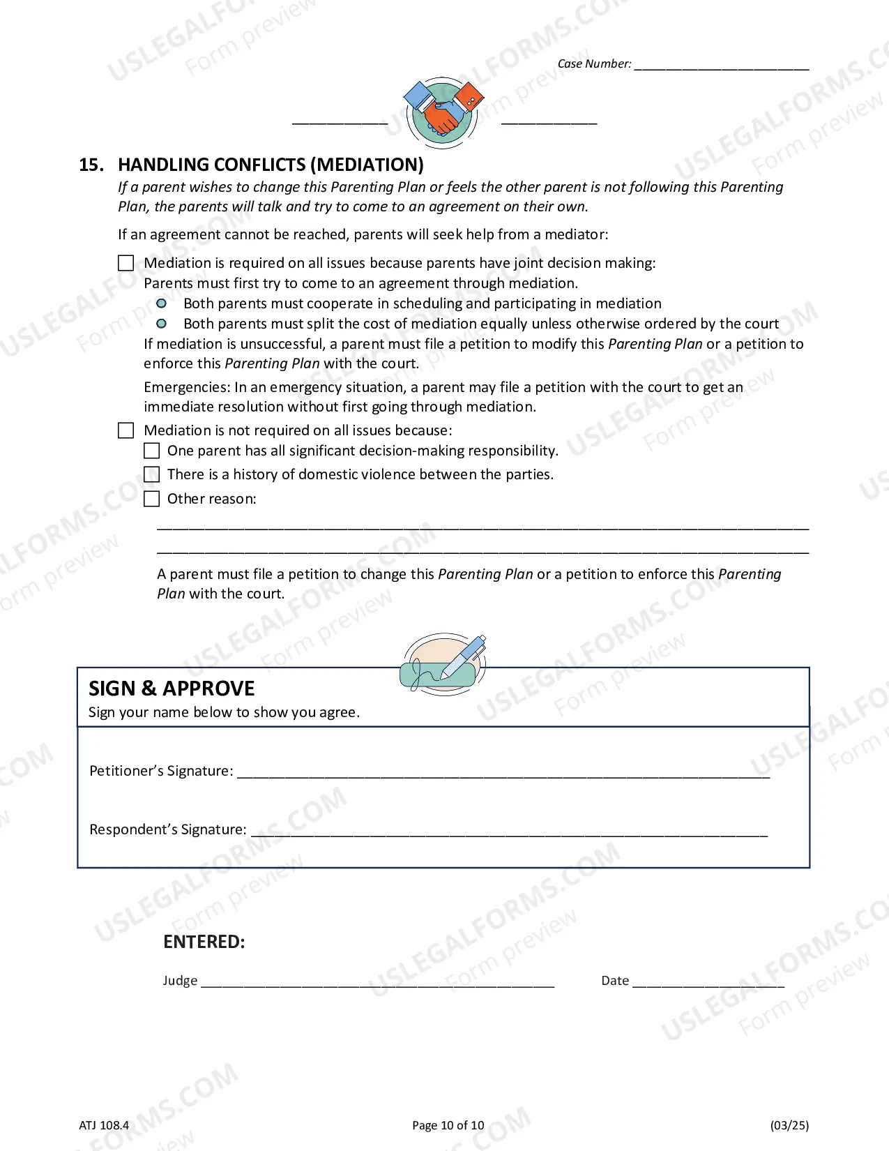 Preview Parenting Plan