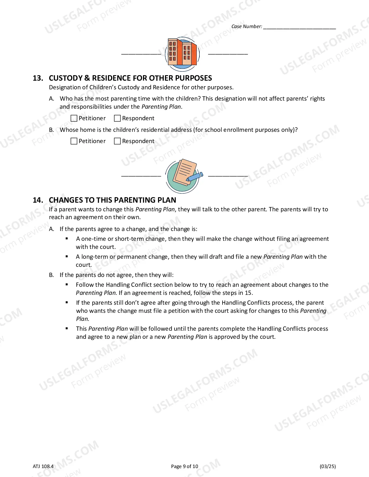 Preview Parenting Plan