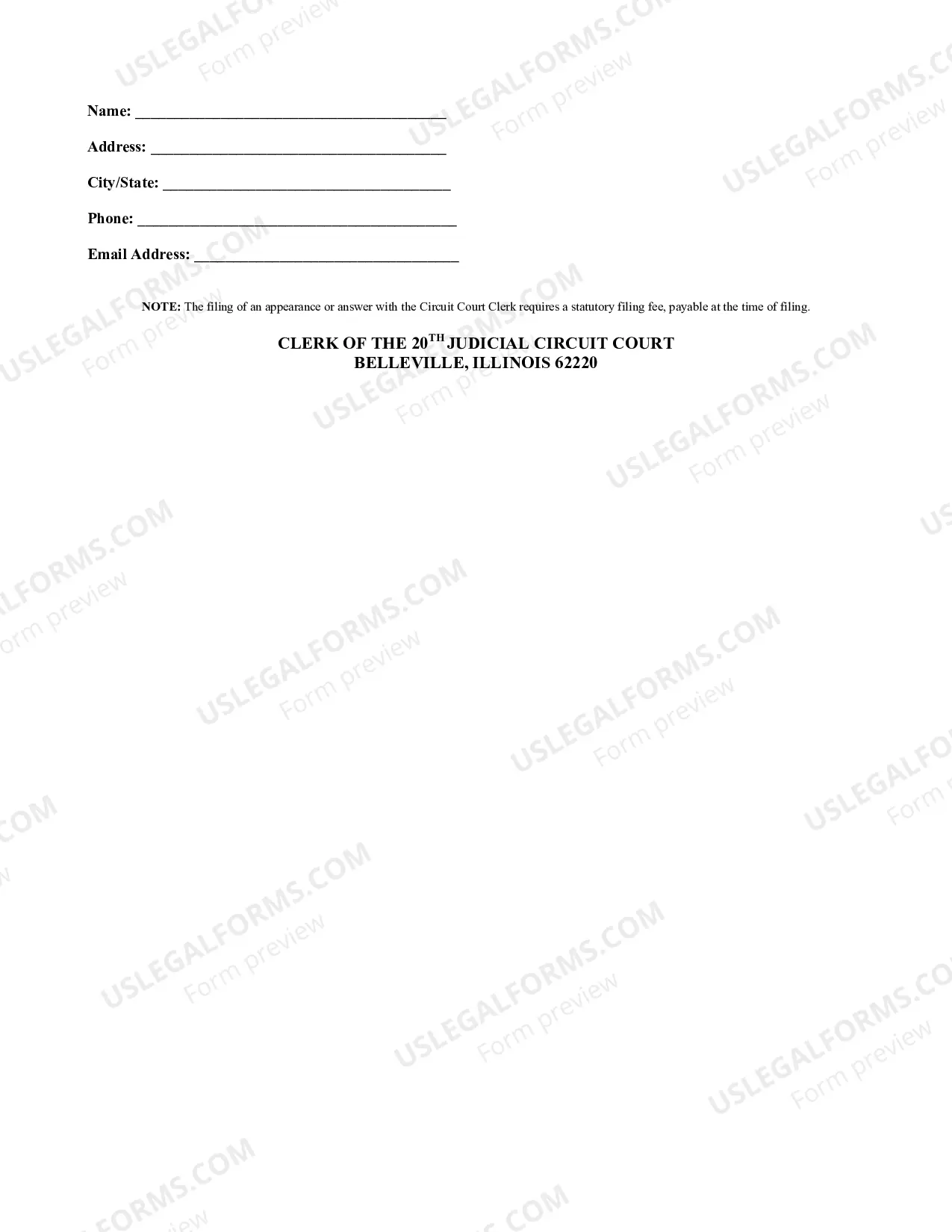 Preview Arbitration Case Summons (pro-se)