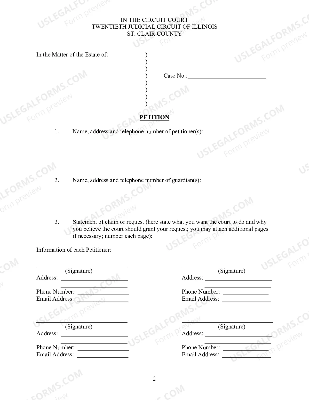 Preview Termination of Guardianship Packet
