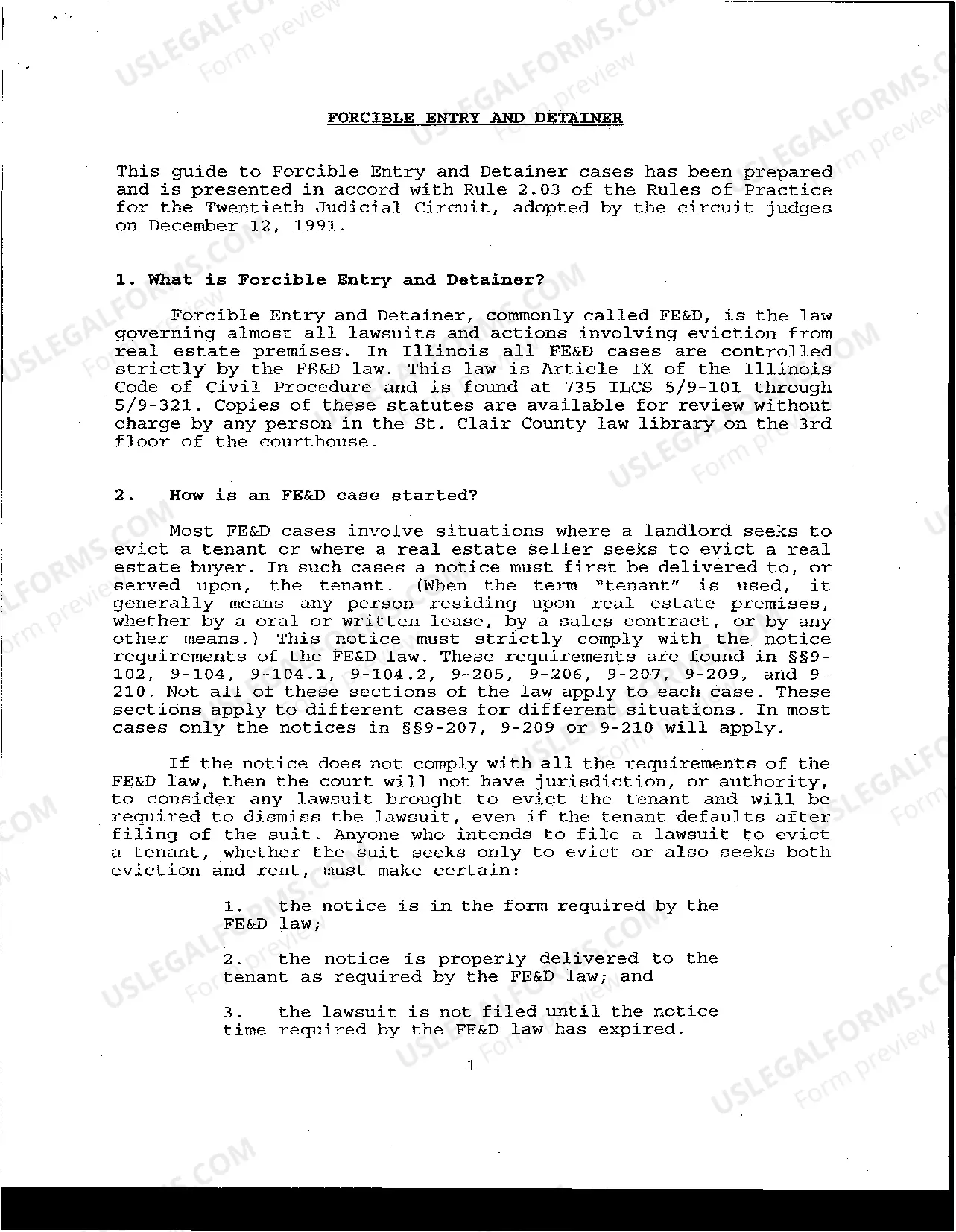 Preview Litigants Guide to FE&D