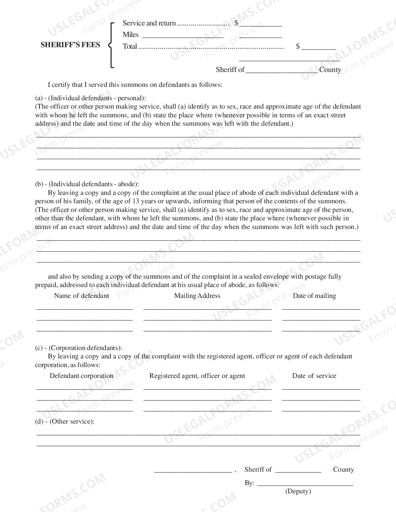 Preview Summons In administrative Review