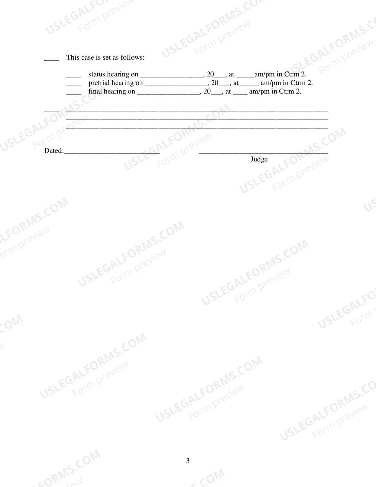 Preview Case Management Order-Guardian ad Litem