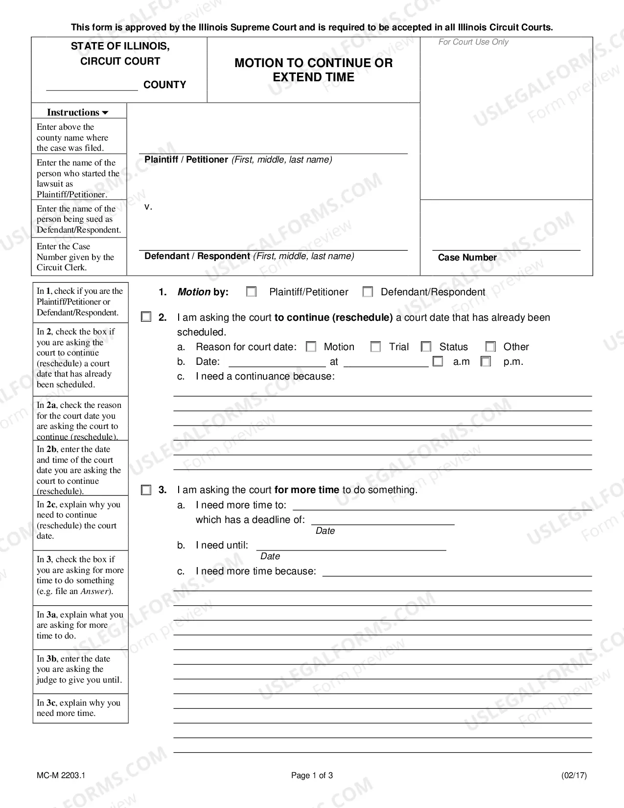 Preview Motion to Continue Suite approved